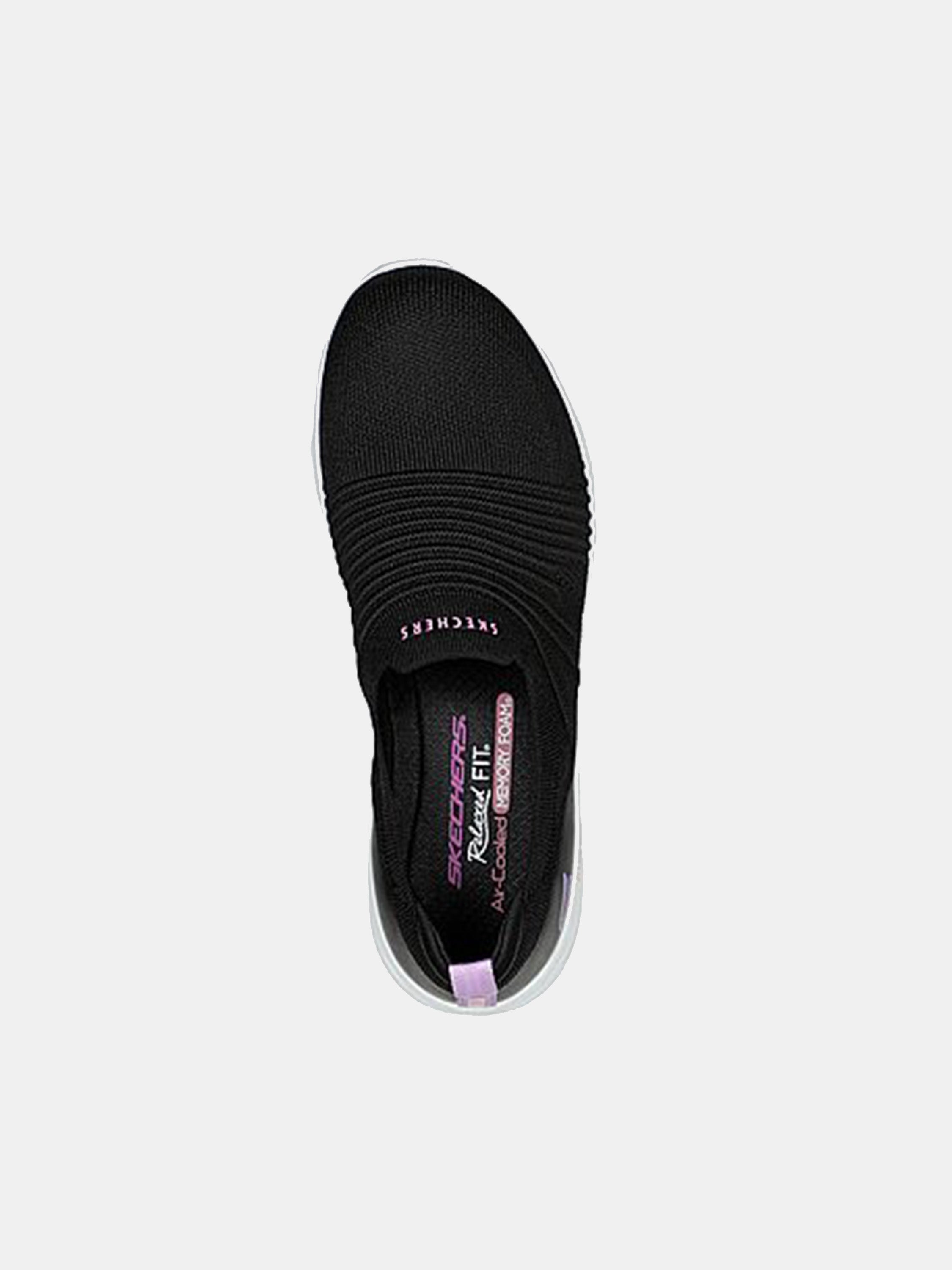 Skechers Women's D'LUX Comfort - Glow Time Trainers #color_Black