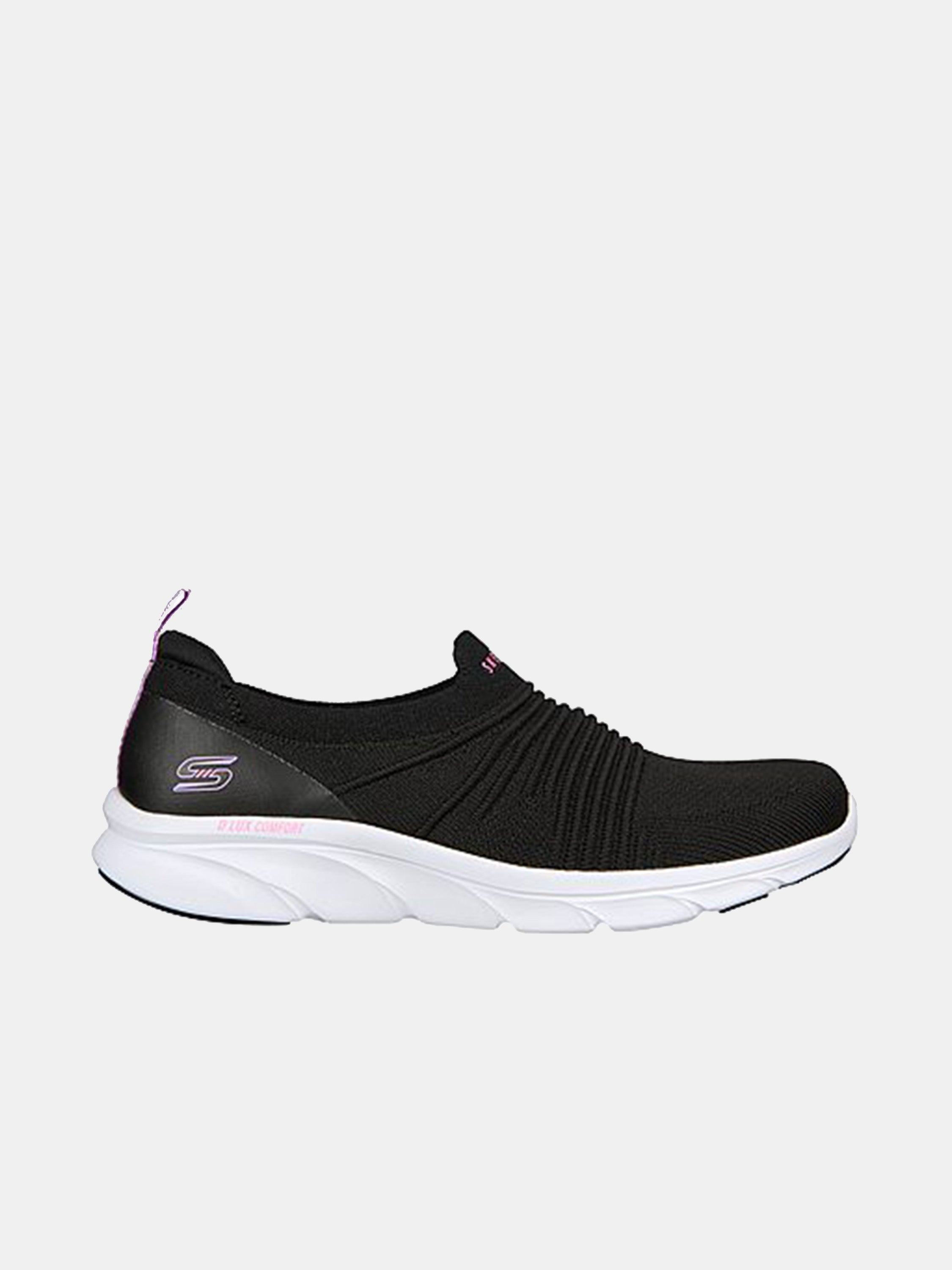 Skechers Women's D'LUX Comfort - Glow Time Trainers #color_Black