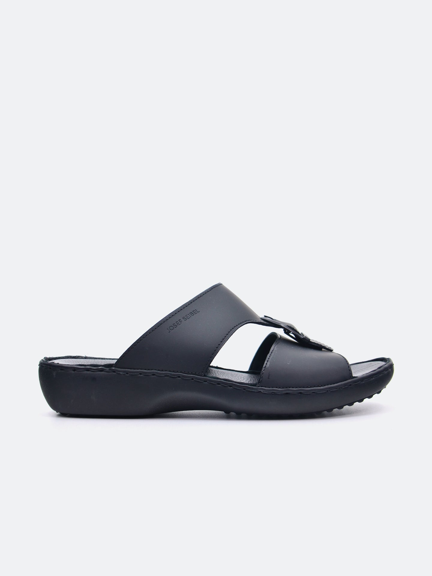 Josef Seibel Men's Slider Sandals #color_Black