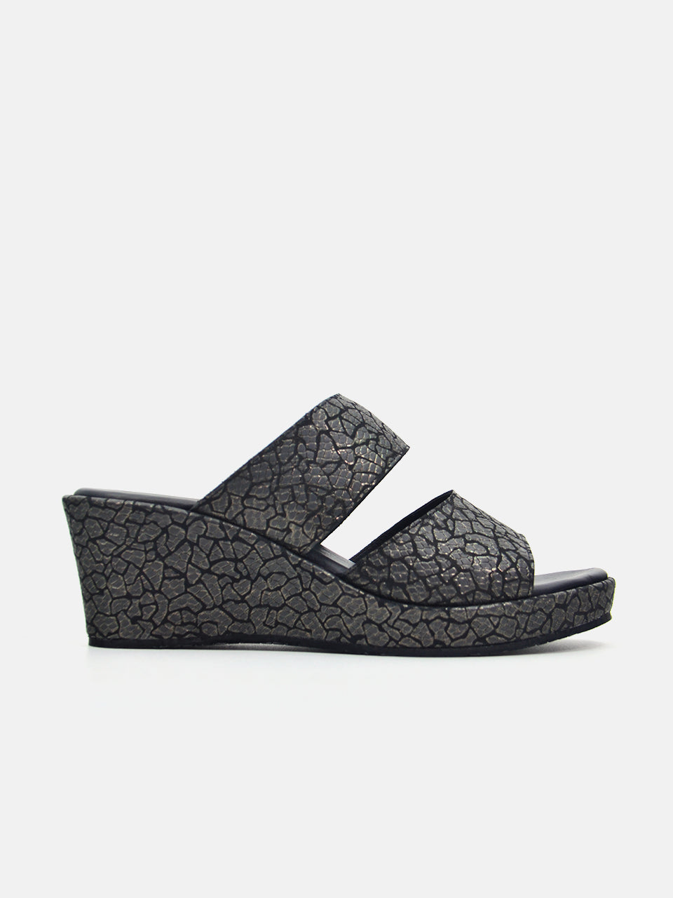 Michelle Morgan MM-302 Women's Wedge Sandals #color_Gray
