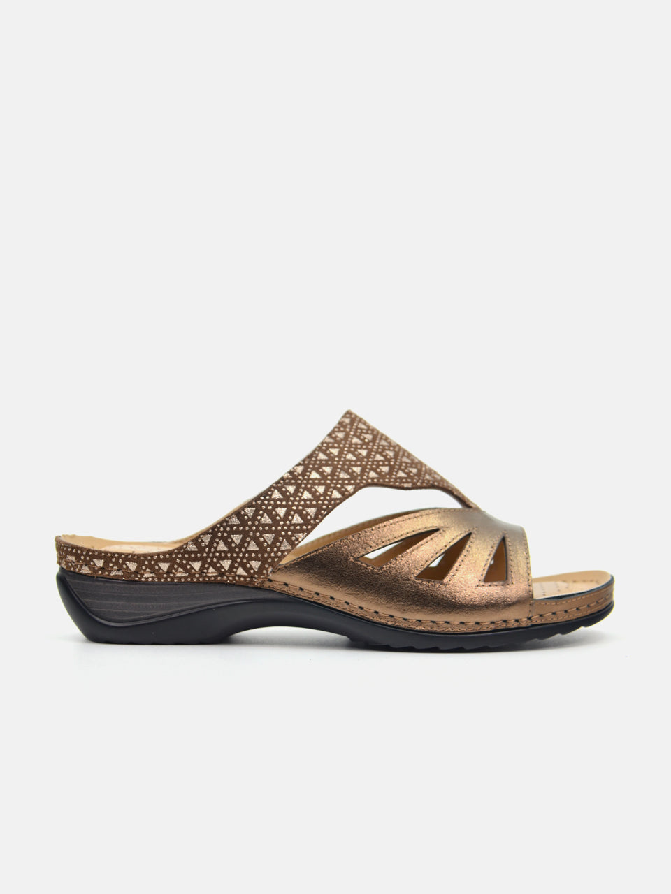 Michelle Morgan 88909-5A Women's Flat Sandals #color_Brown