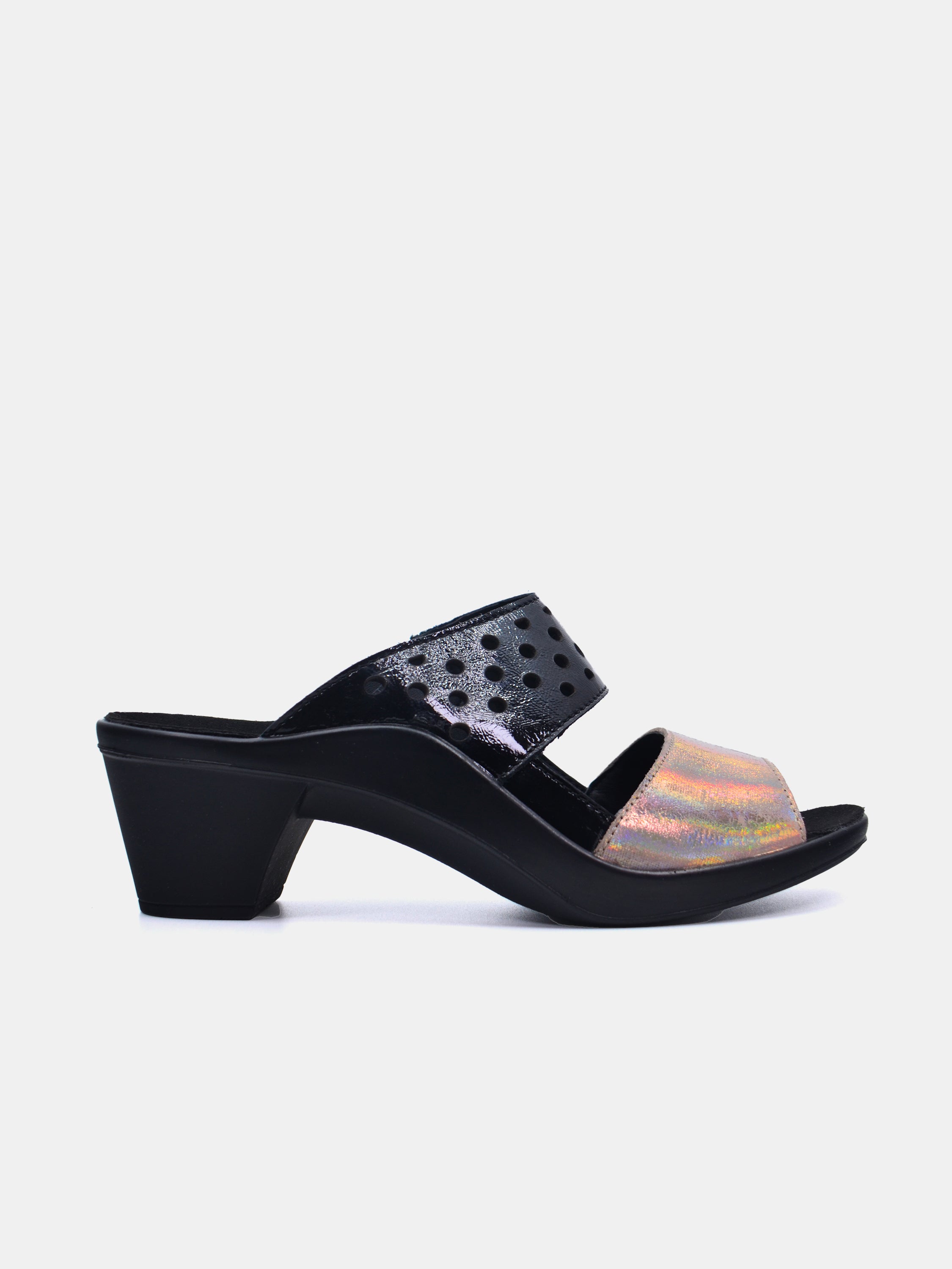 Romika 27154 Women's Heeled Sandals #color_black / gold