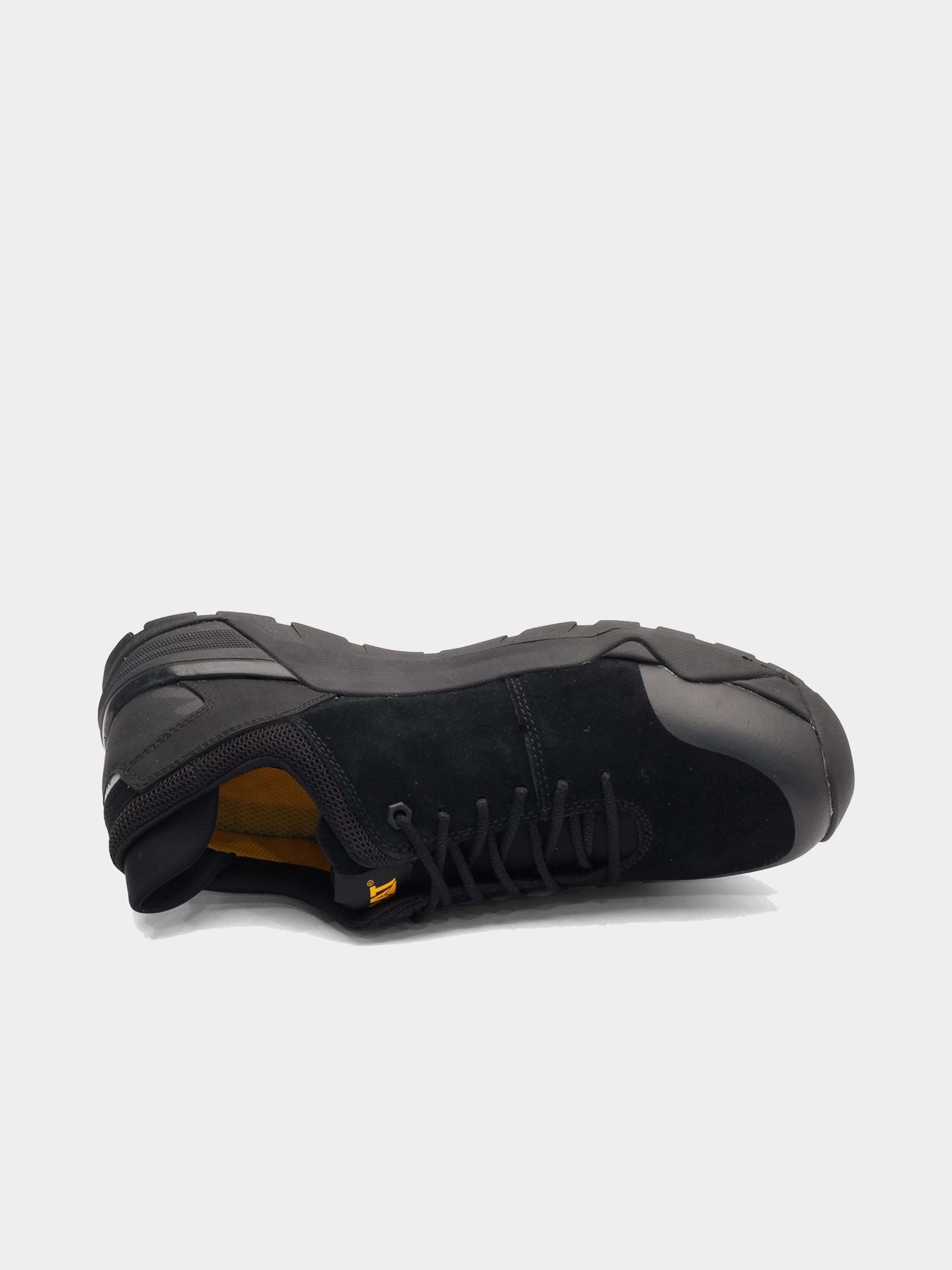 Caterpillar Men's Sprint Suede Alloy Toe Work Shoe #color_Black