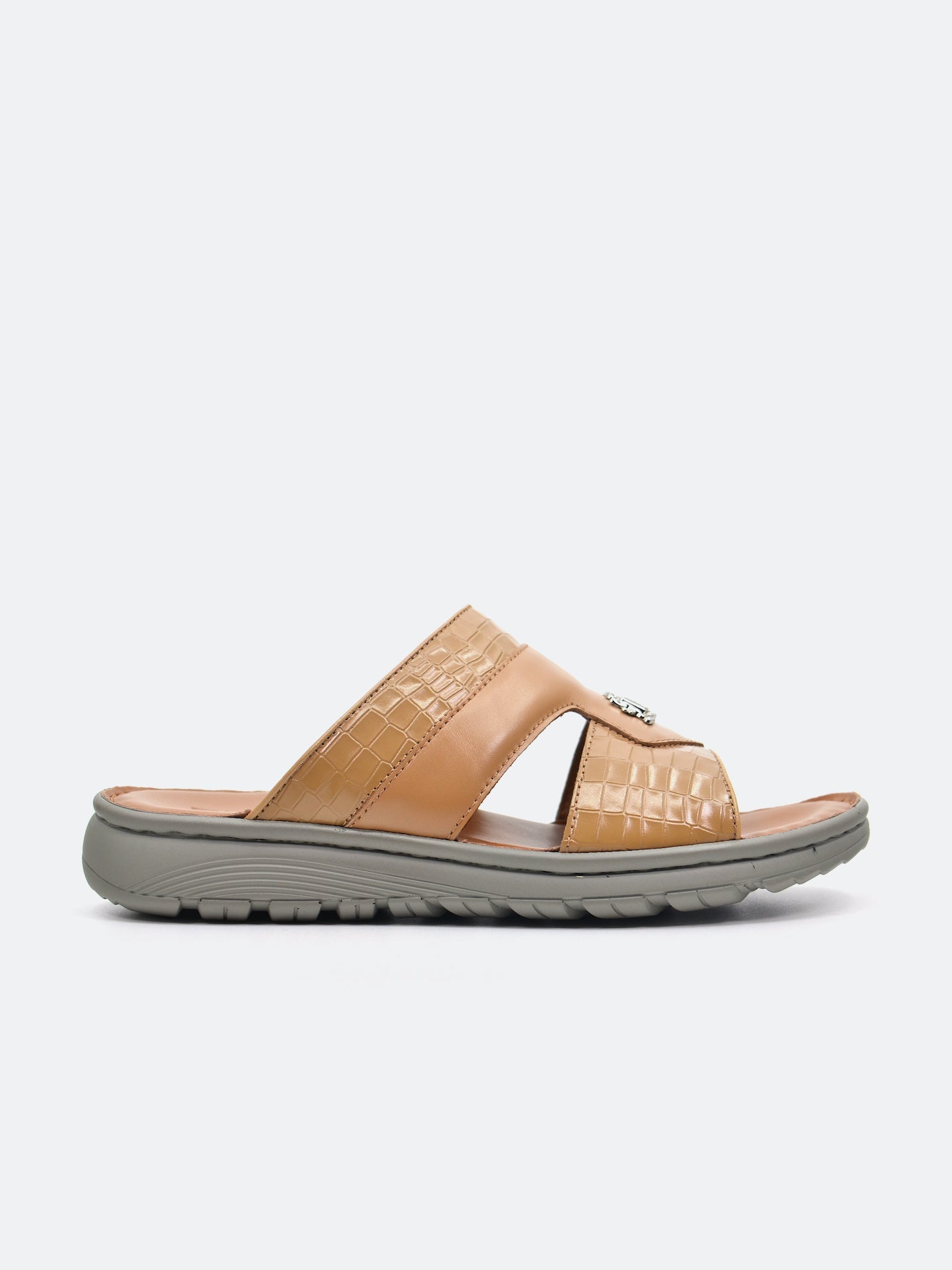 Barjeel Uno 29550-3 Men's Arabic Sandals #color_Brown