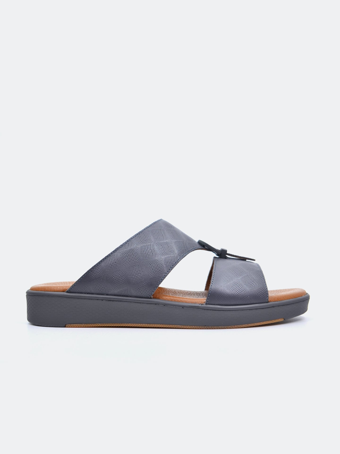 Barjeel Uno SP1-018 Men's Arabic Sandals #color_Gray