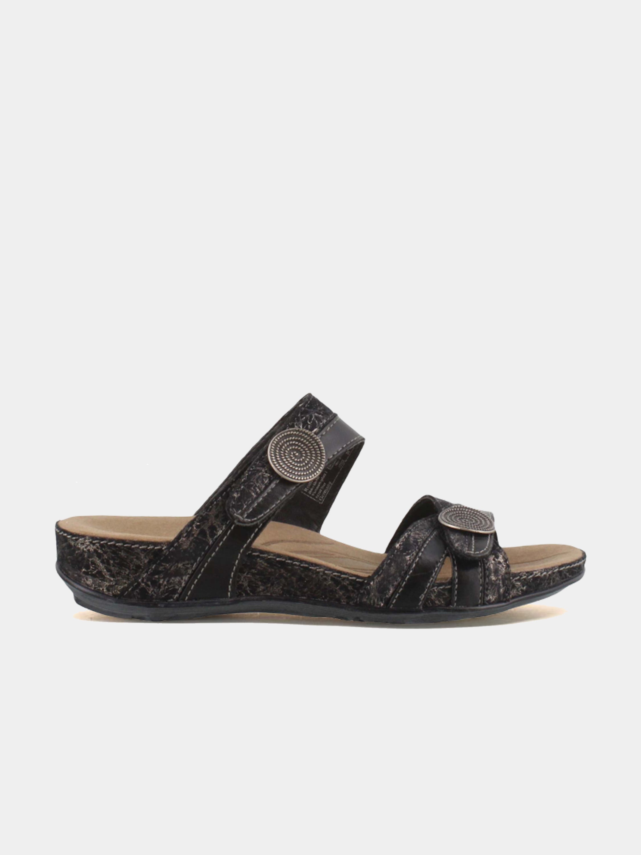 Romika Women's Fidschi 22 Sandals #color_Black