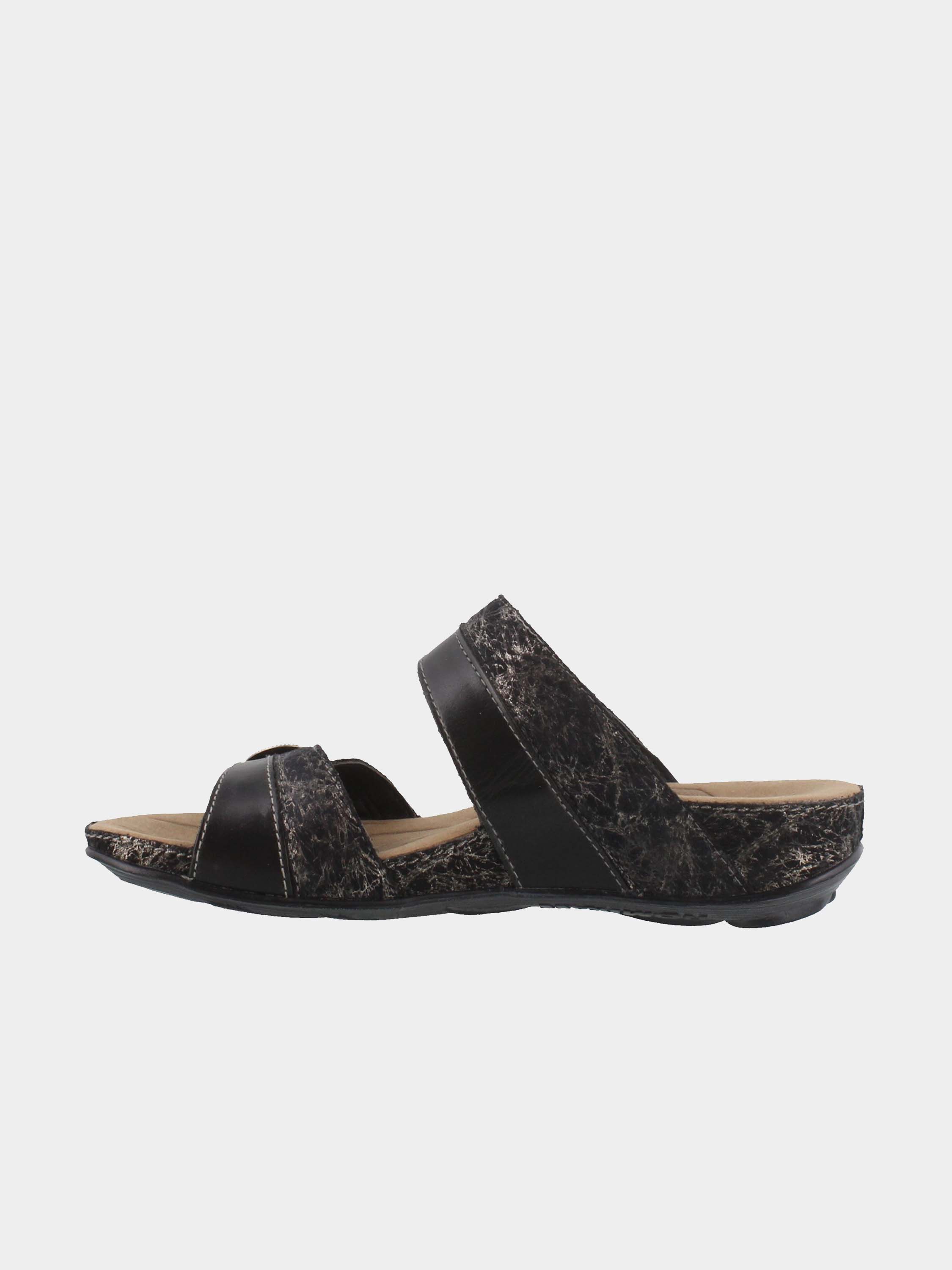 Romika Women's Fidschi 22 Sandals #color_Black