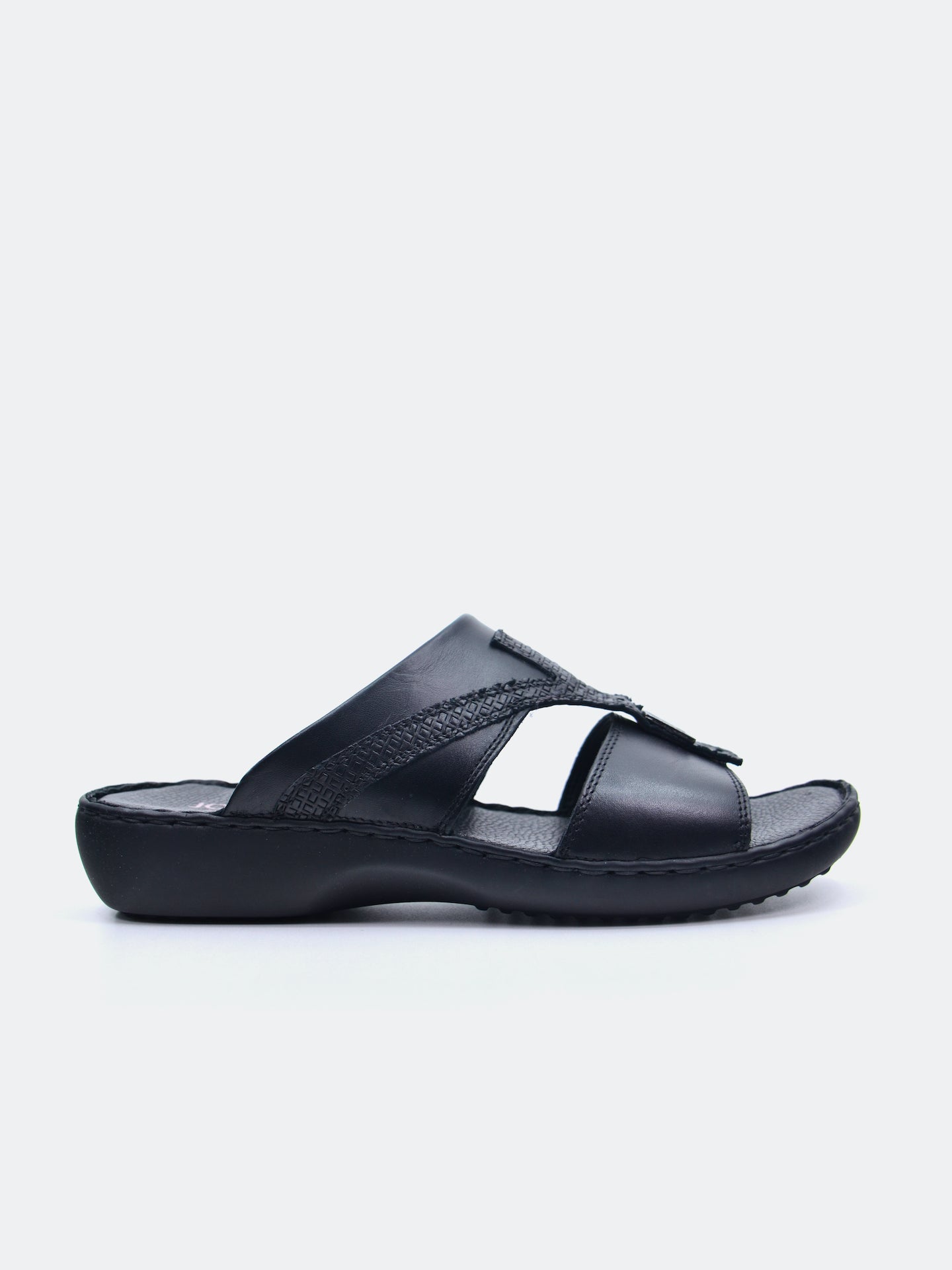 Josef Seibel Men's Slider Sandals #color_Black