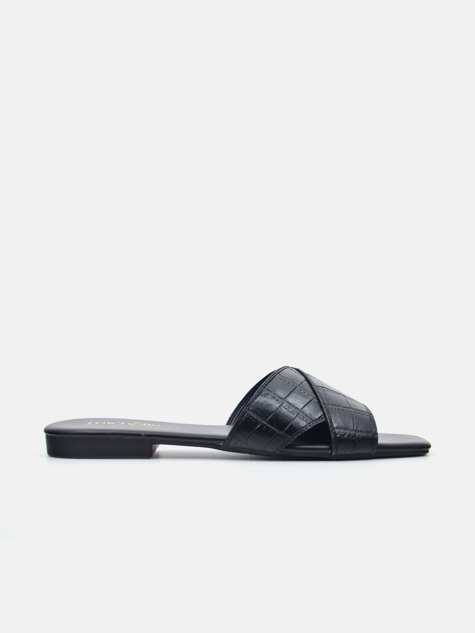 Michelle Morgan 114RJ80C Women's Flat Sandals #color_Black