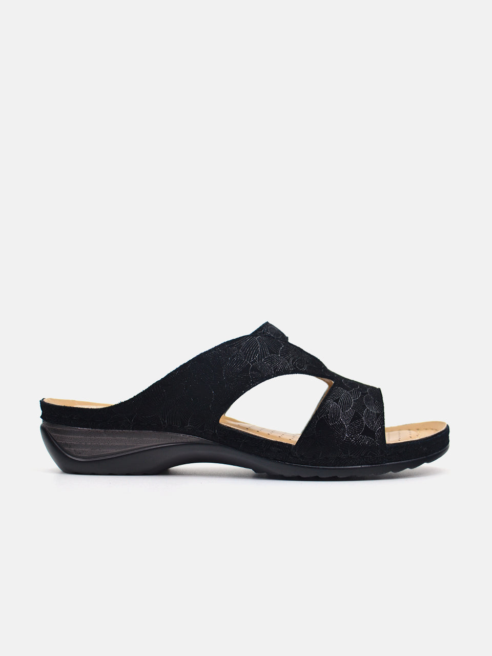 Michelle Morgan 88909-11 Women's Flat Sandals #color_Black
