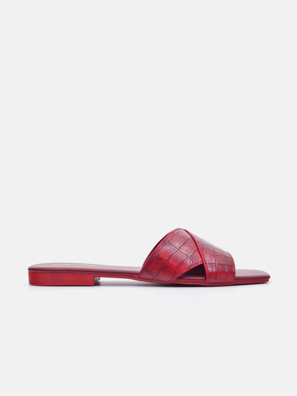 Michelle Morgan 114RJ80C Women's Flat Sandals #color_Red