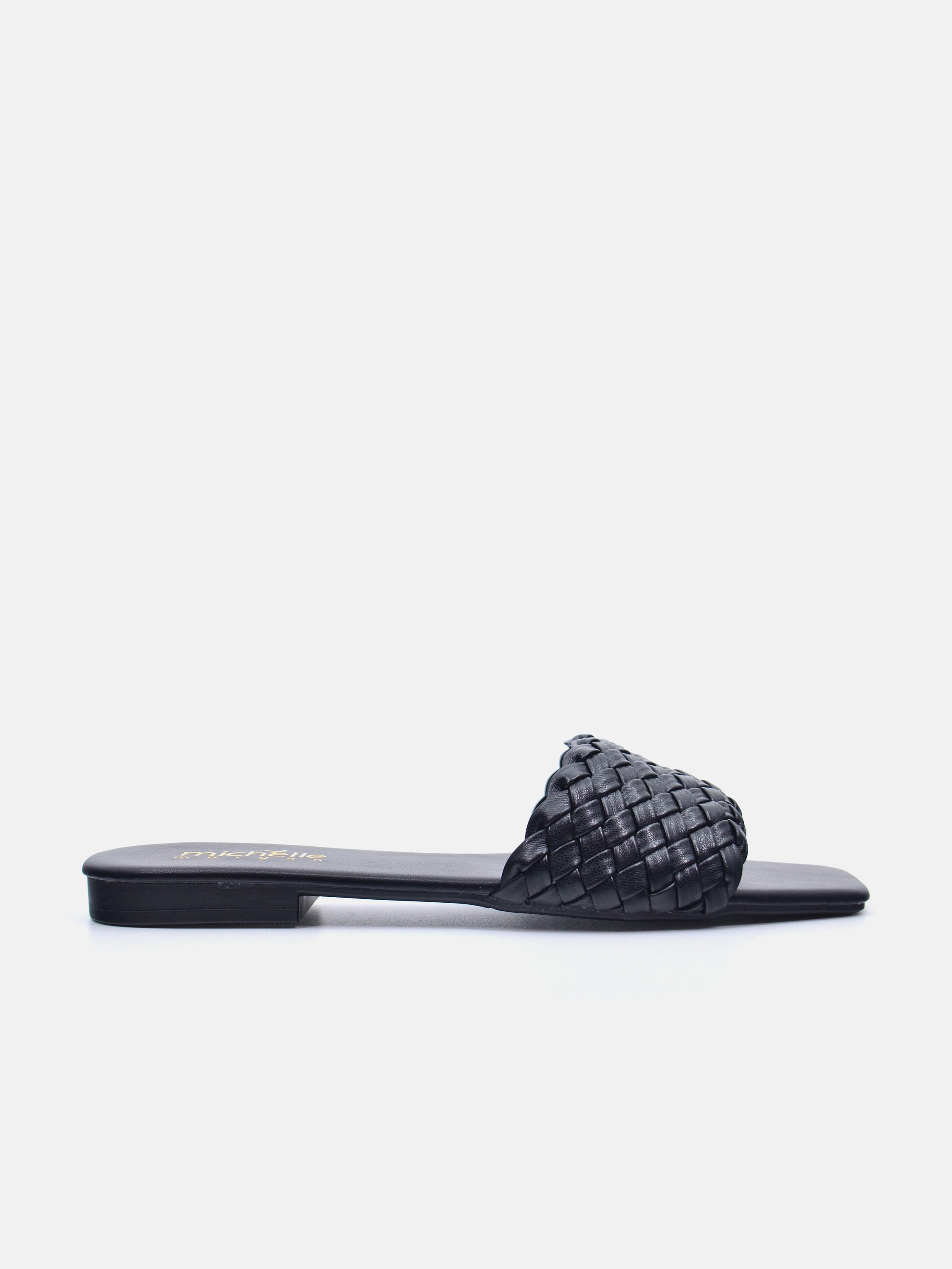 Michelle Morgan 014RJ803 Women's Flat Sandals #color_Black