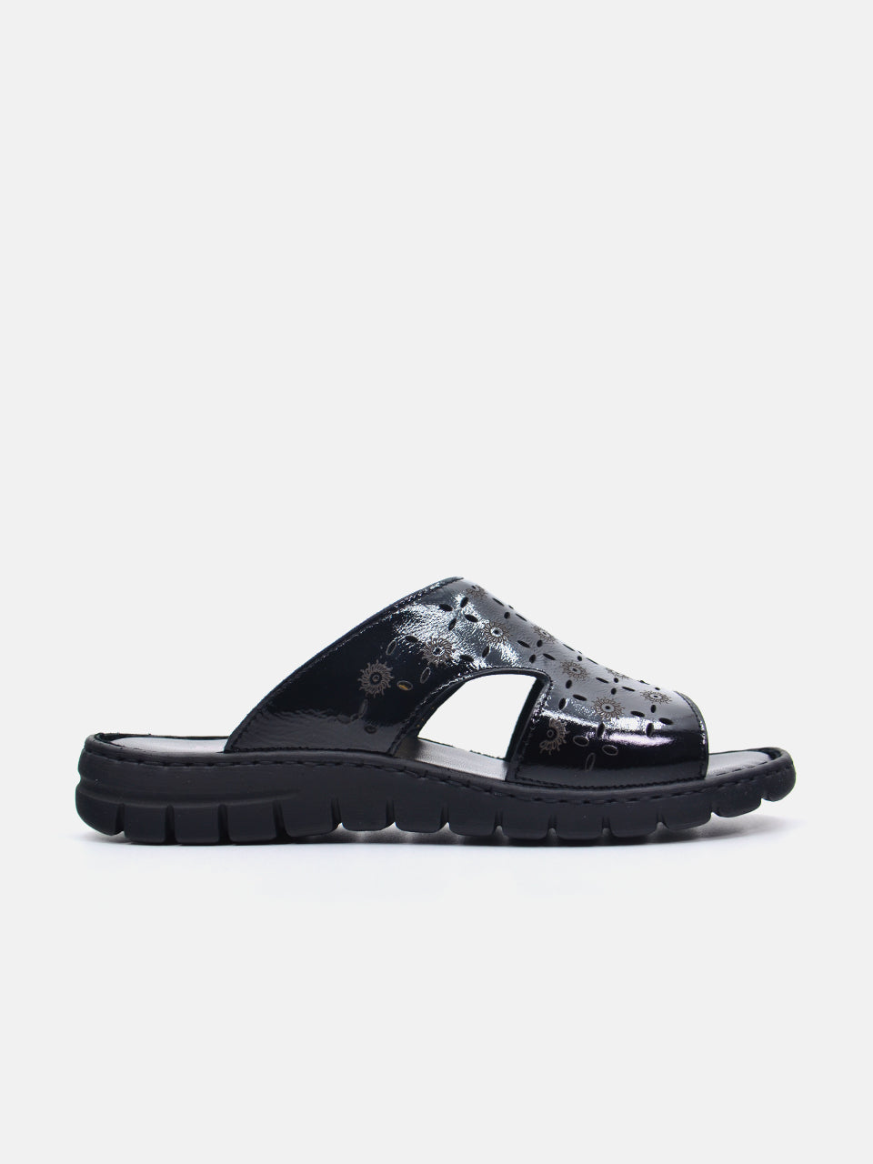Josef Seibel Women's Slider Sandals #color_Black