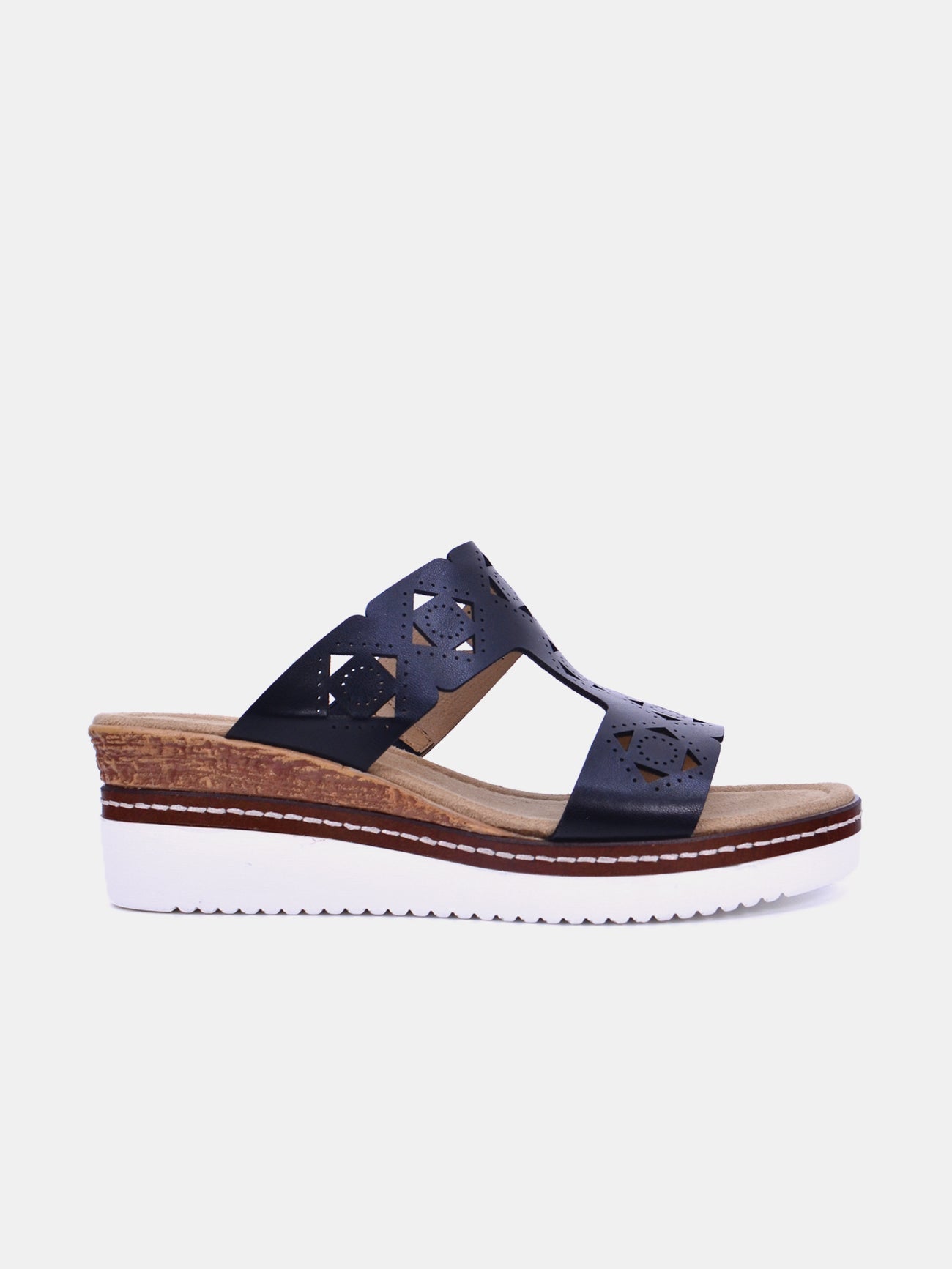 Romika 91403-AR95 Wedge Sandals #color_Black