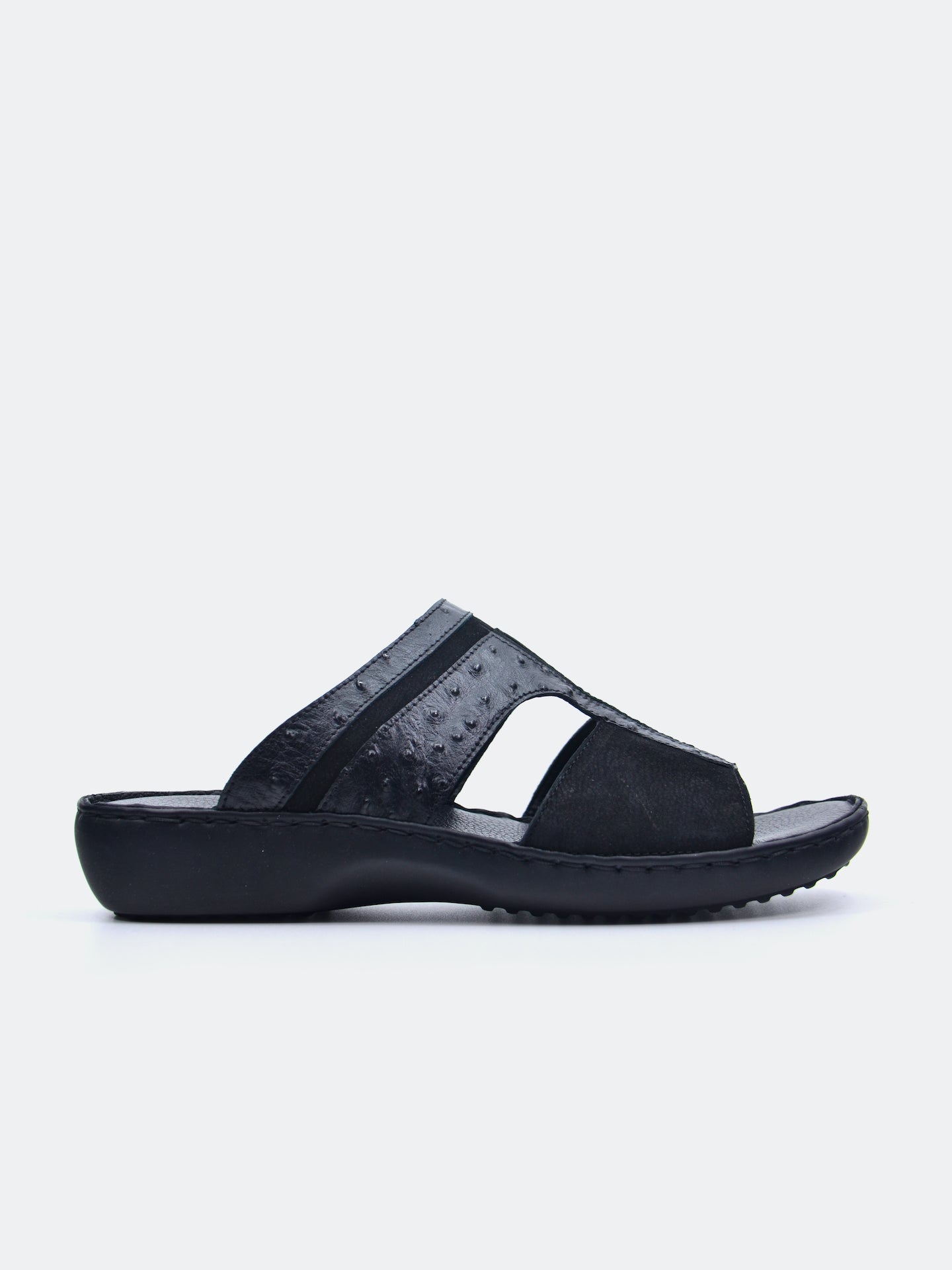 Josef Seibel Men's Slider Sandals #color_Black