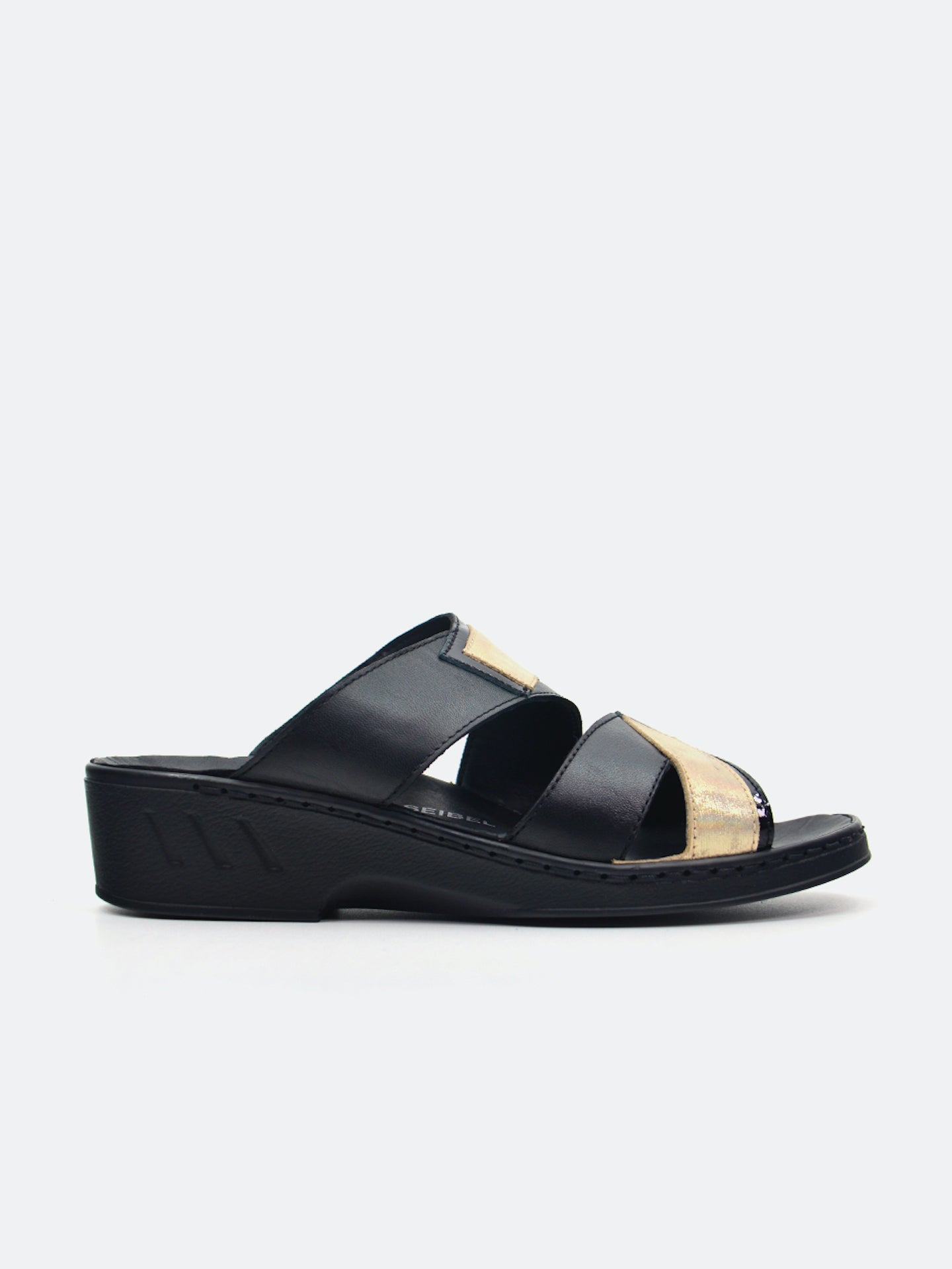 Josef Seibel Women's Flat Sandals #color_Black
