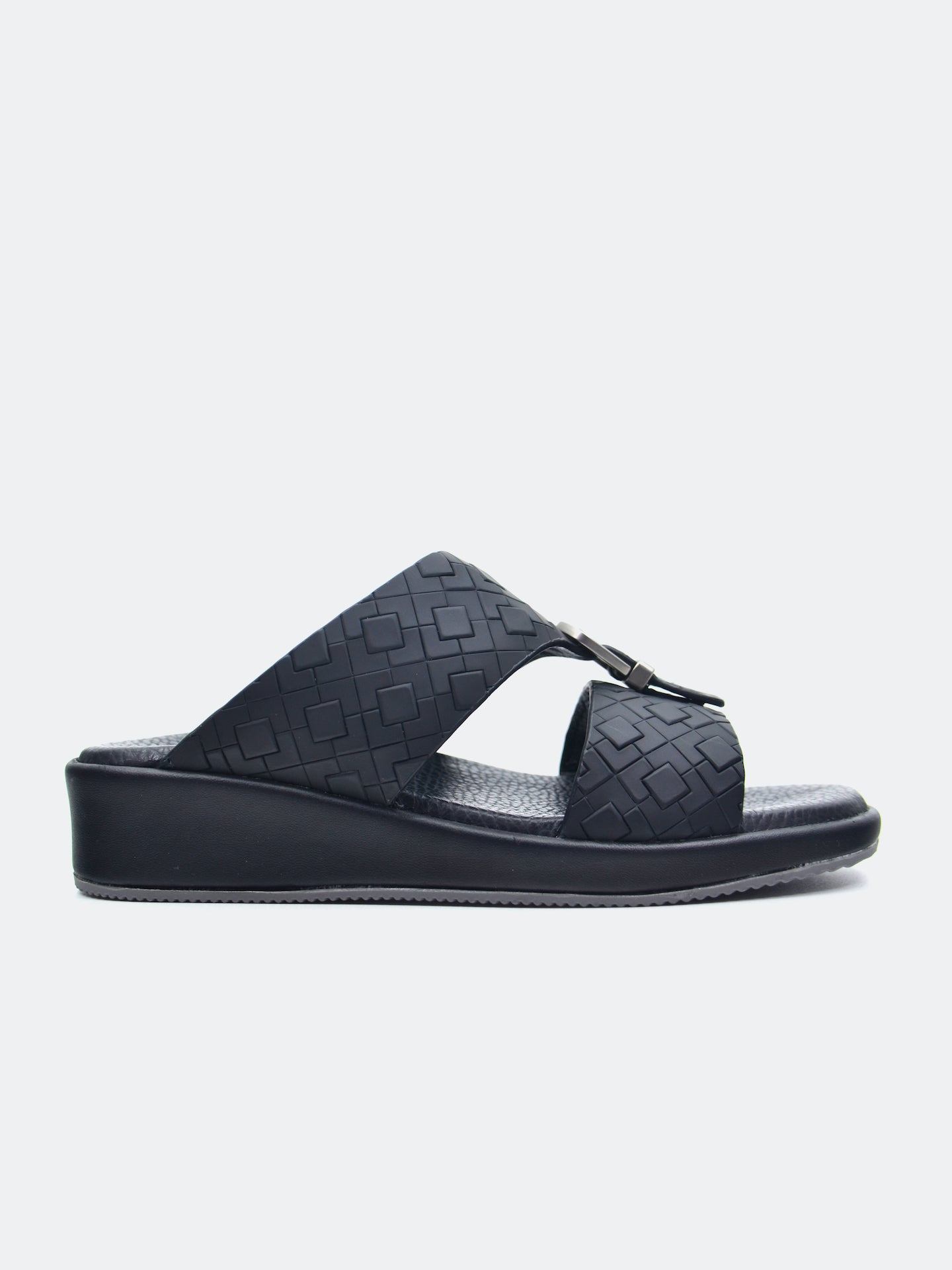 Barjeel Uno SP1-030 Boys Arabic Sandals #color_Black