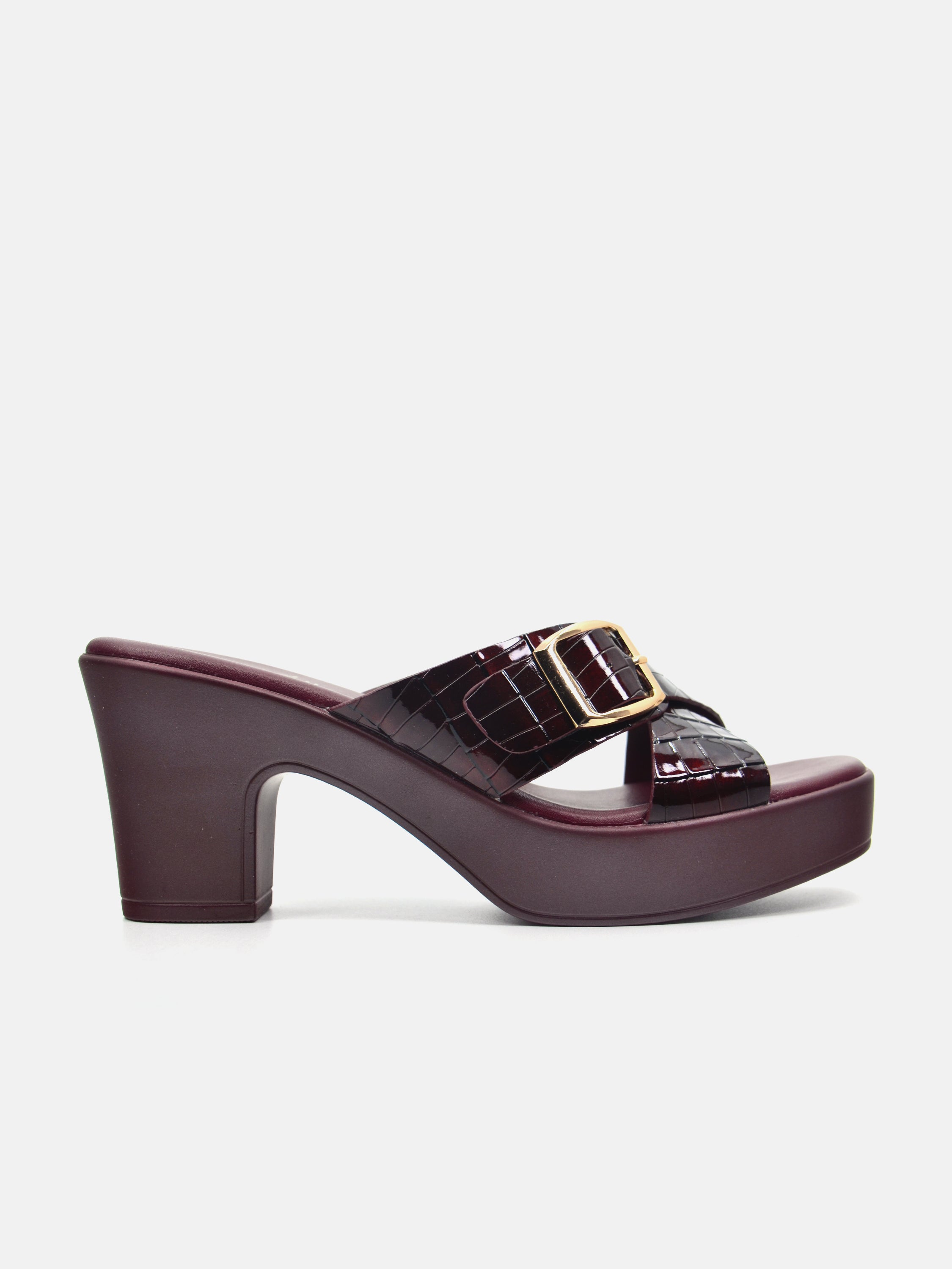 Michelle Morgan 114RJ858 Women's Heeled Sandals #color_Maroon