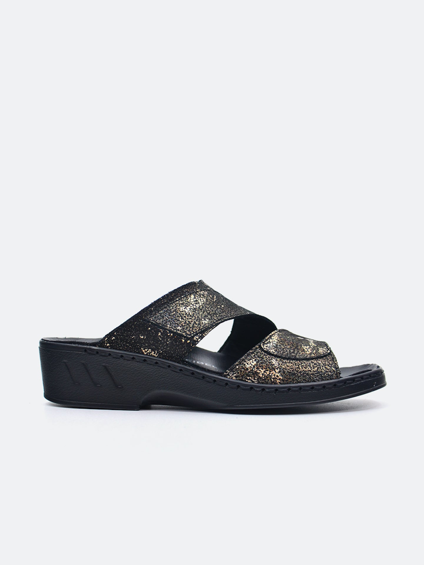 Josef Seibel Women's Flat Sandals #color_Black