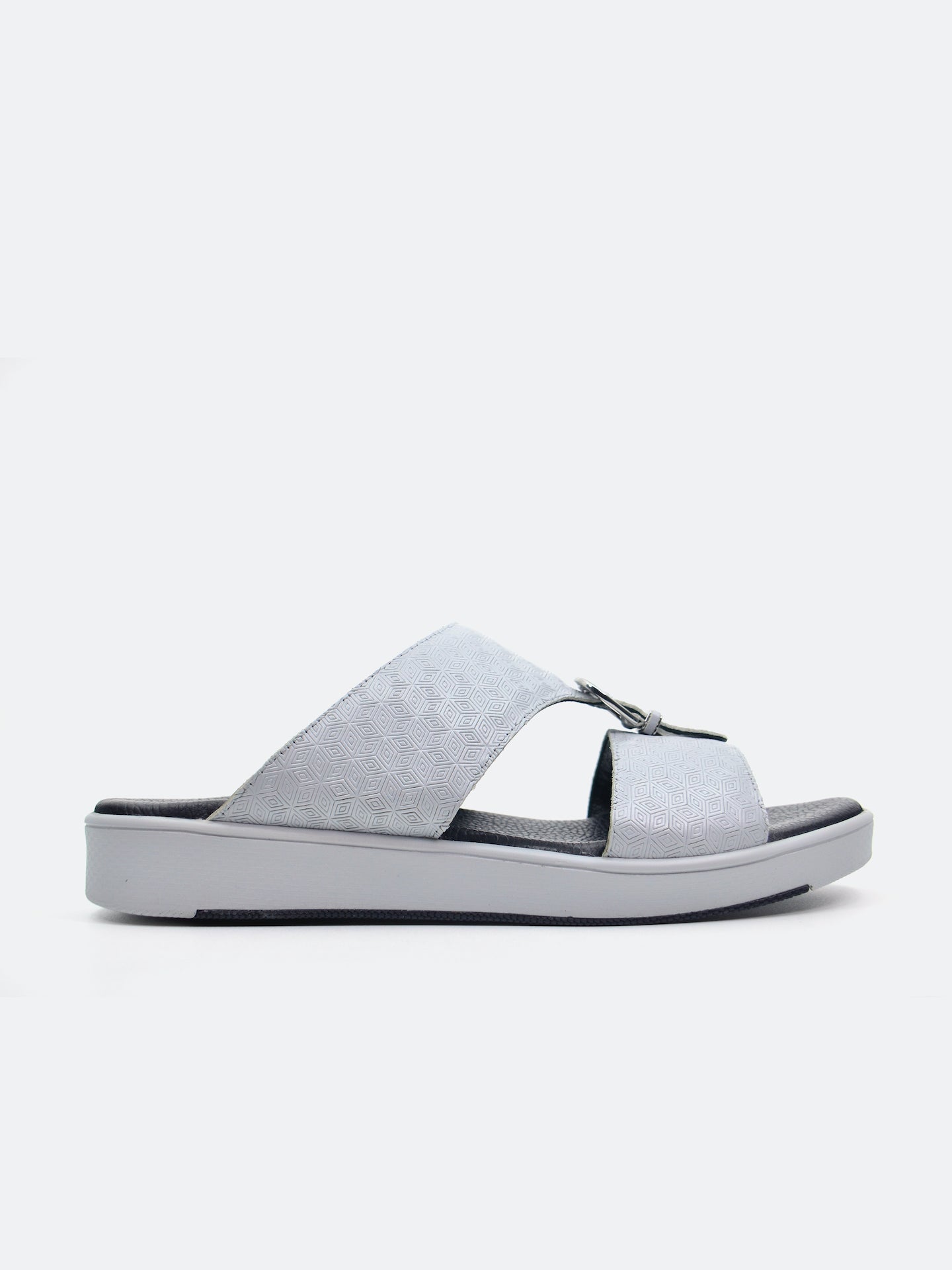 Barjeel Uno SP1-017 Men's Arabic Sandals #color_Gray