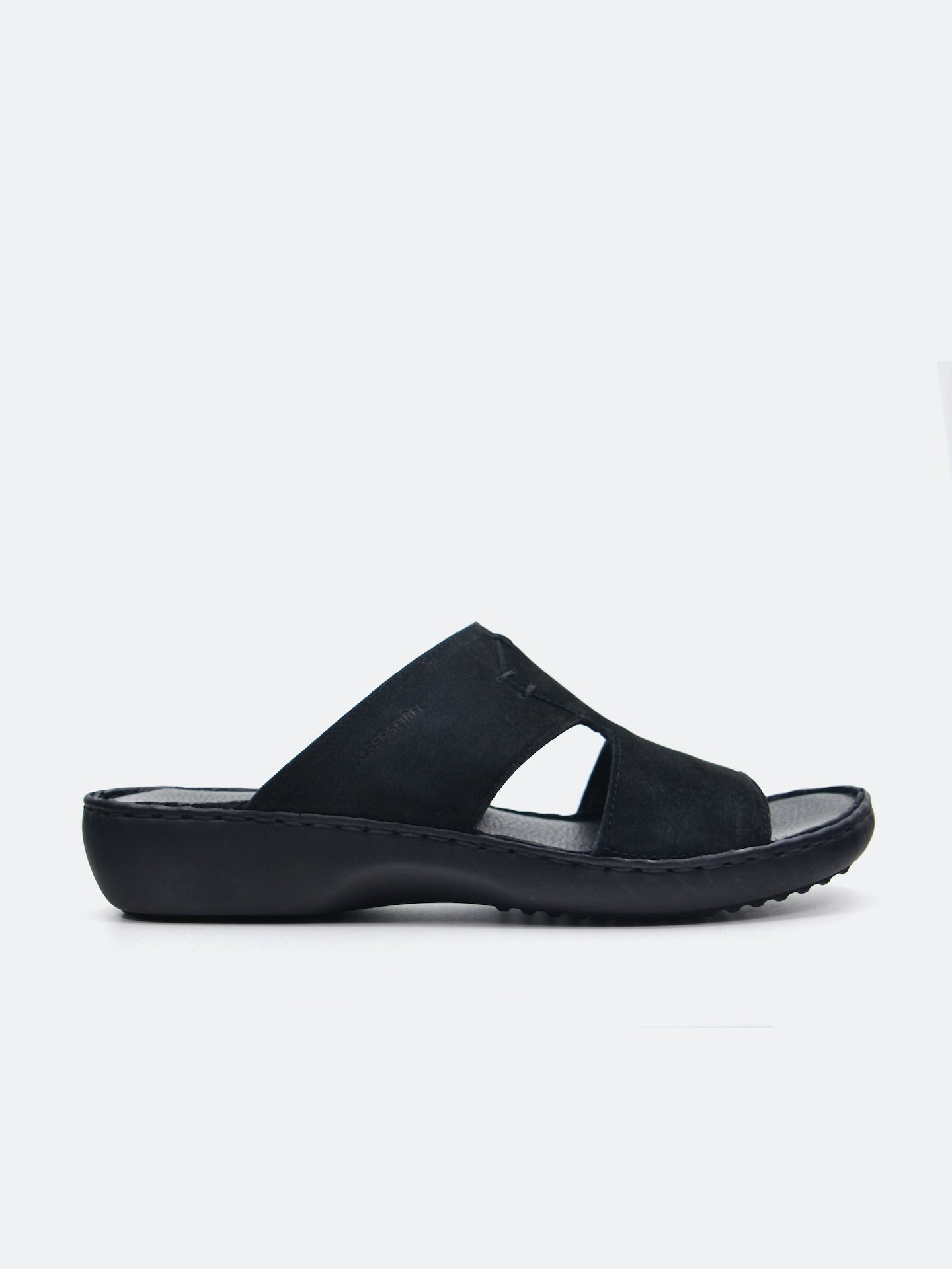 Josef Seibel Men's Slider Sandals #color_Black