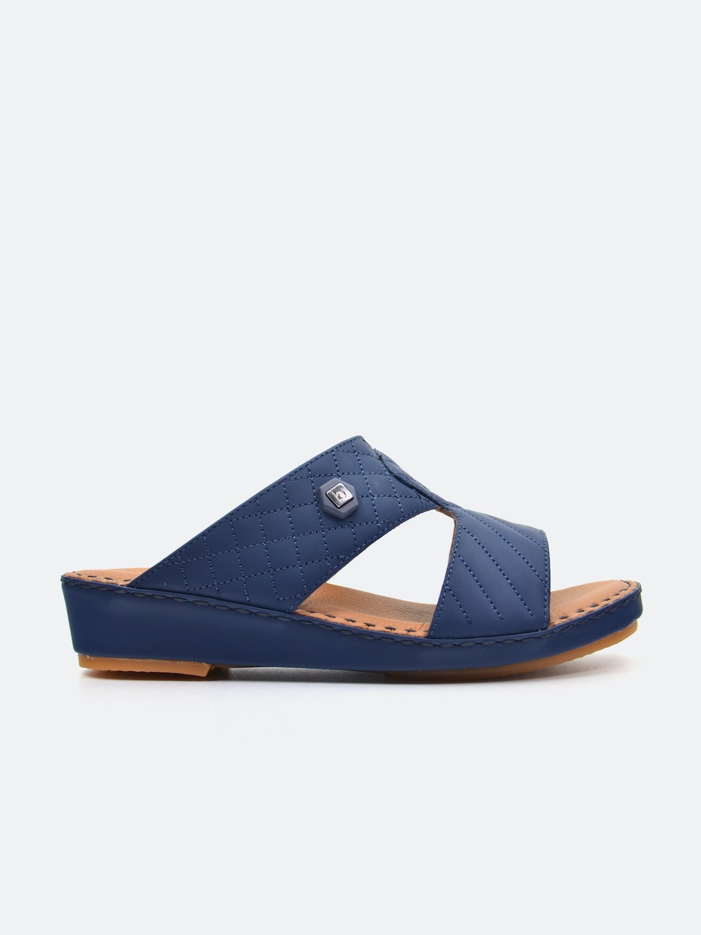 Barjeel Uno B-04 Men's Arabic Sandals #color_Navy