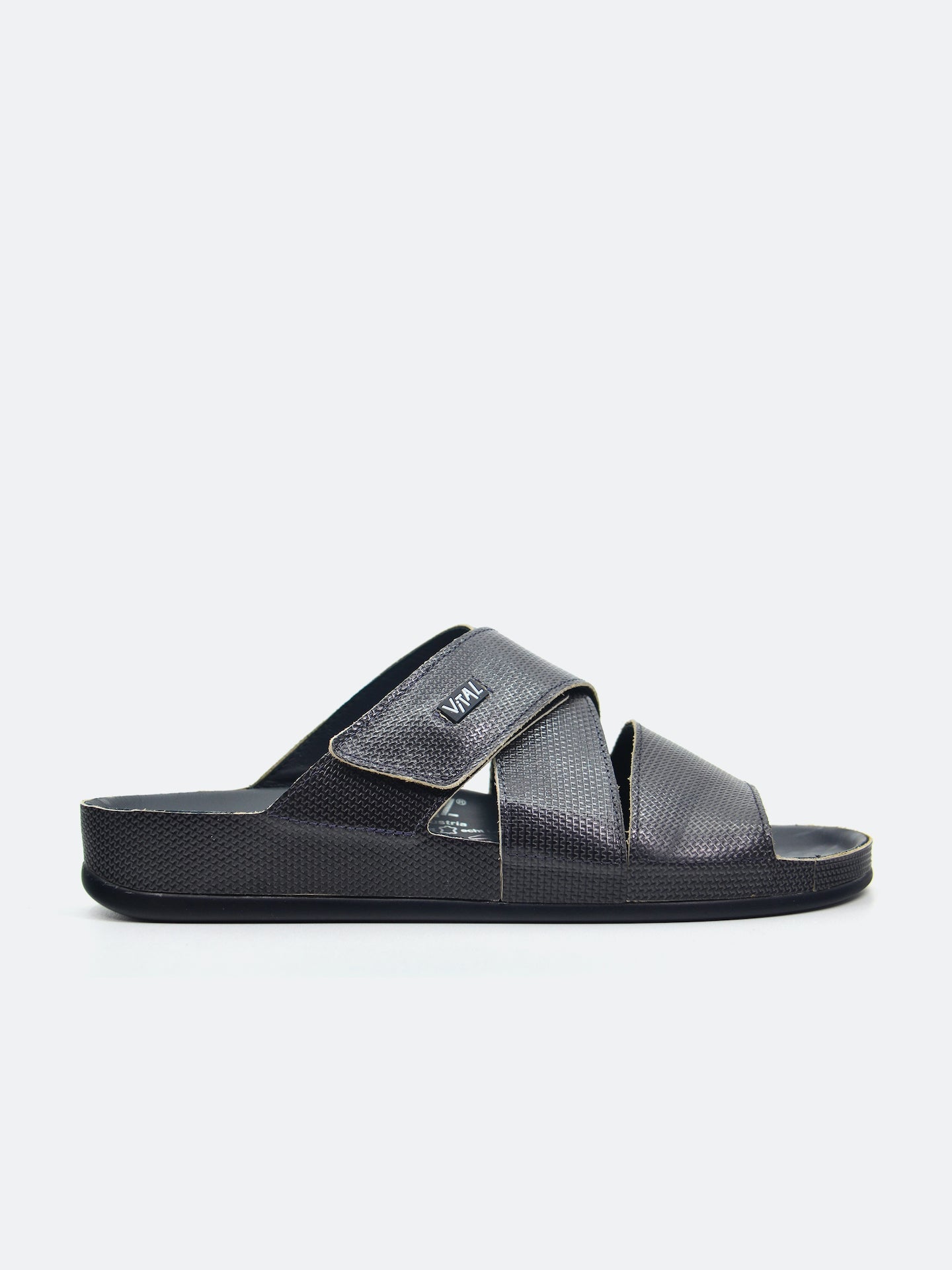 Vital 09080S Men's Slider Sandals #color_Gray