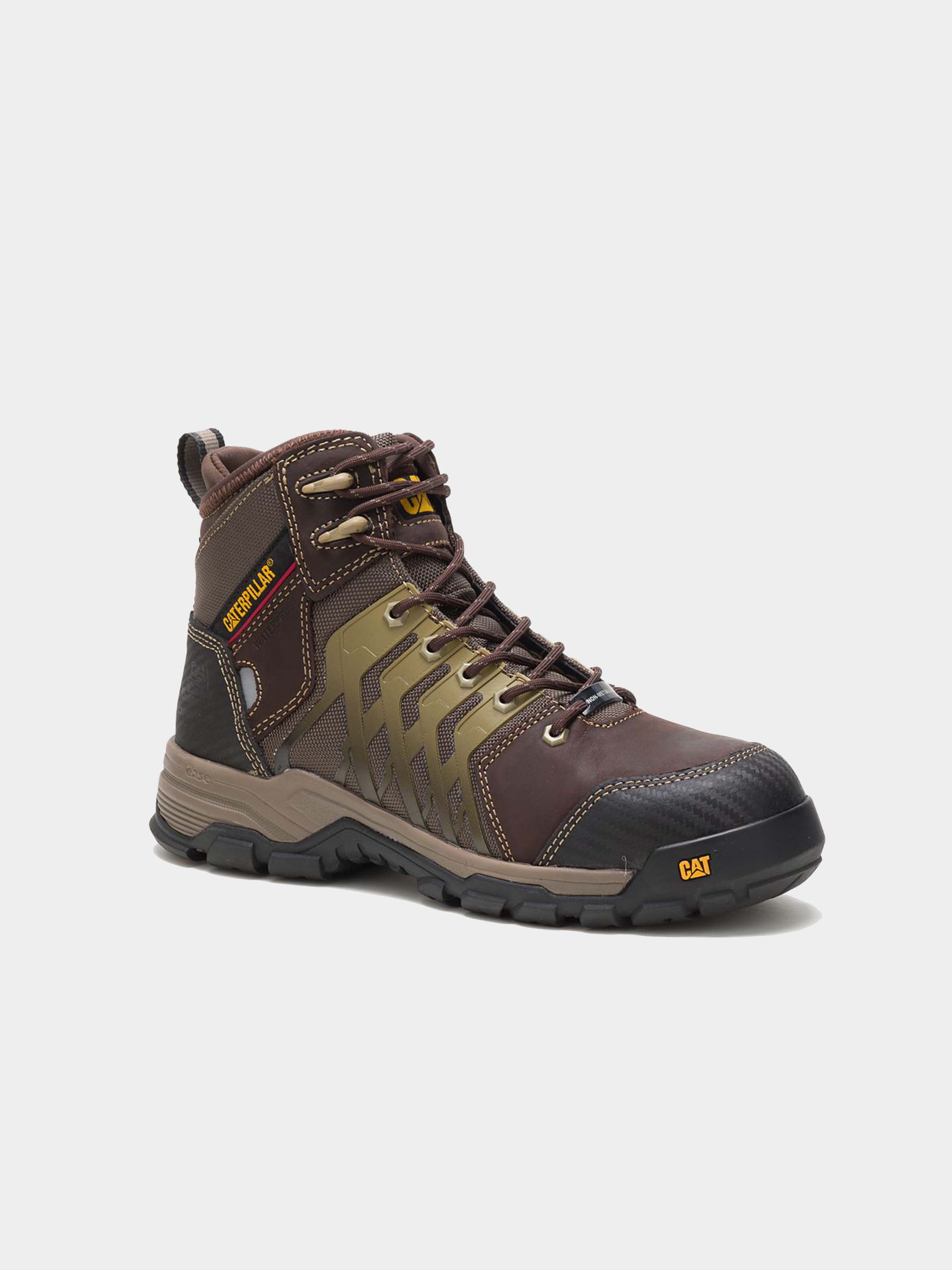Caterpillar Induction 6" Composite Toe Hiker Boots #color_Brown