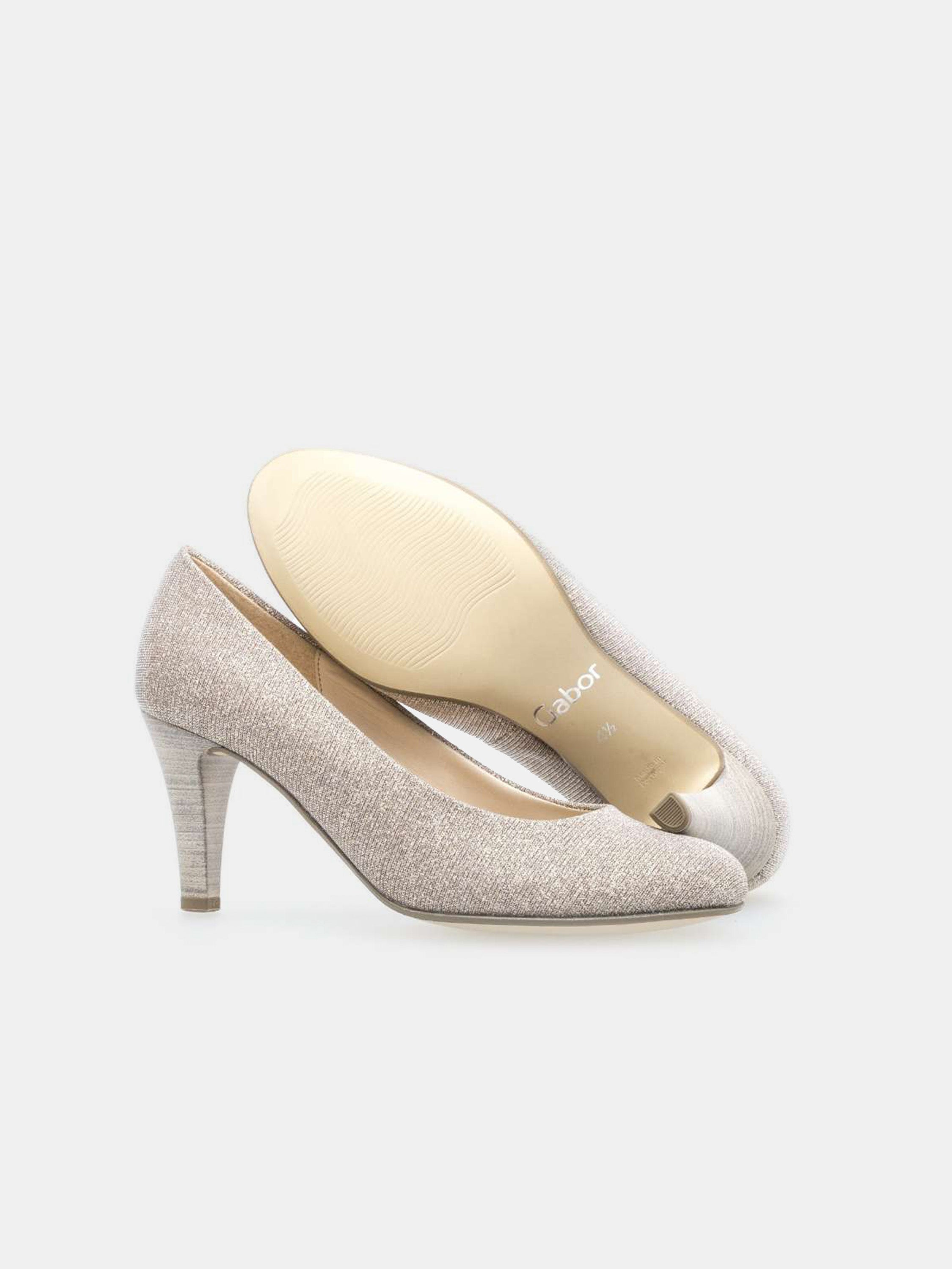 Gabor Women's Glitz Heeled Shoes #color_Beige