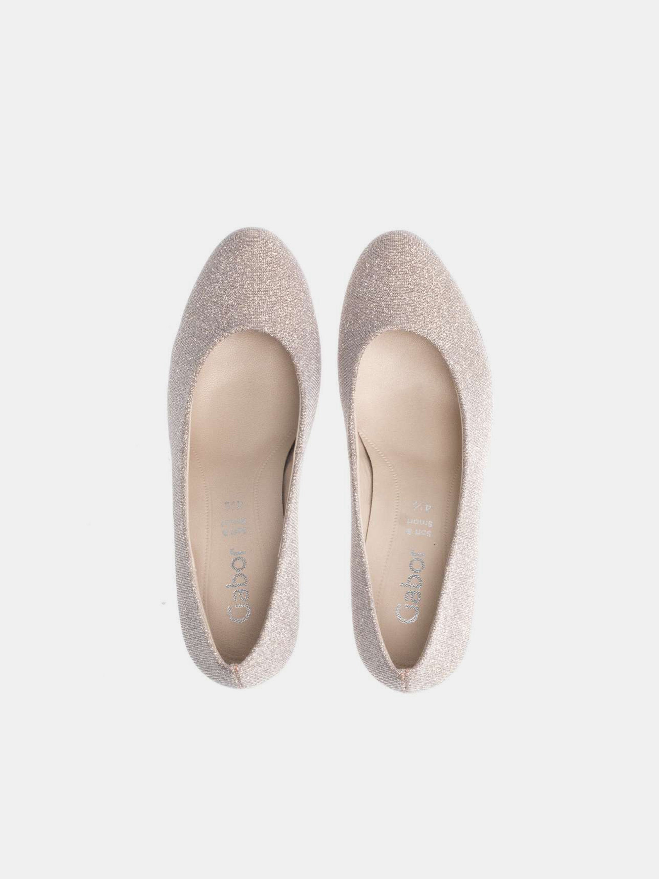 Gabor Women's Glitz Heeled Shoes #color_Beige