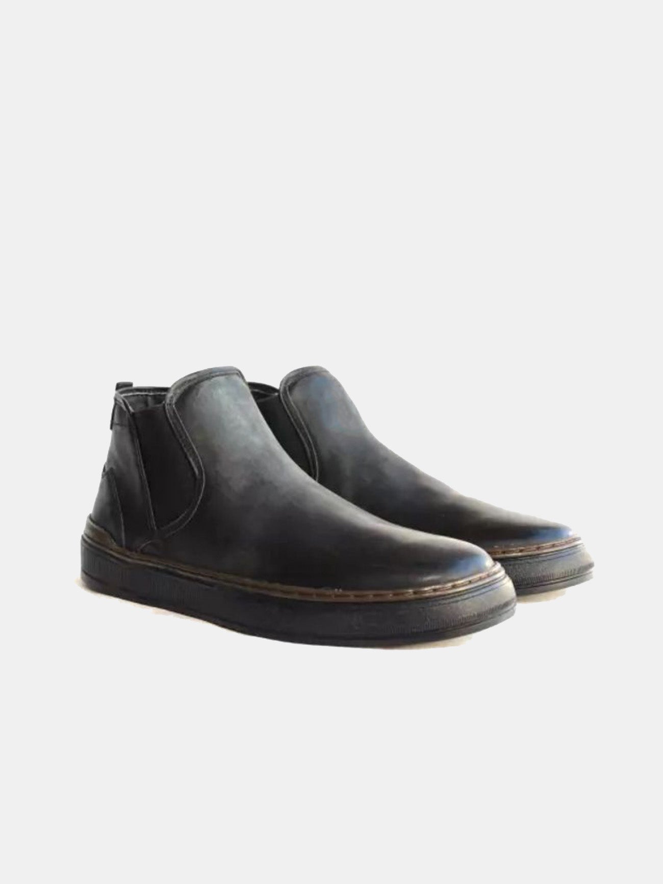 Democrata Men's City Denim Boots #color_Black