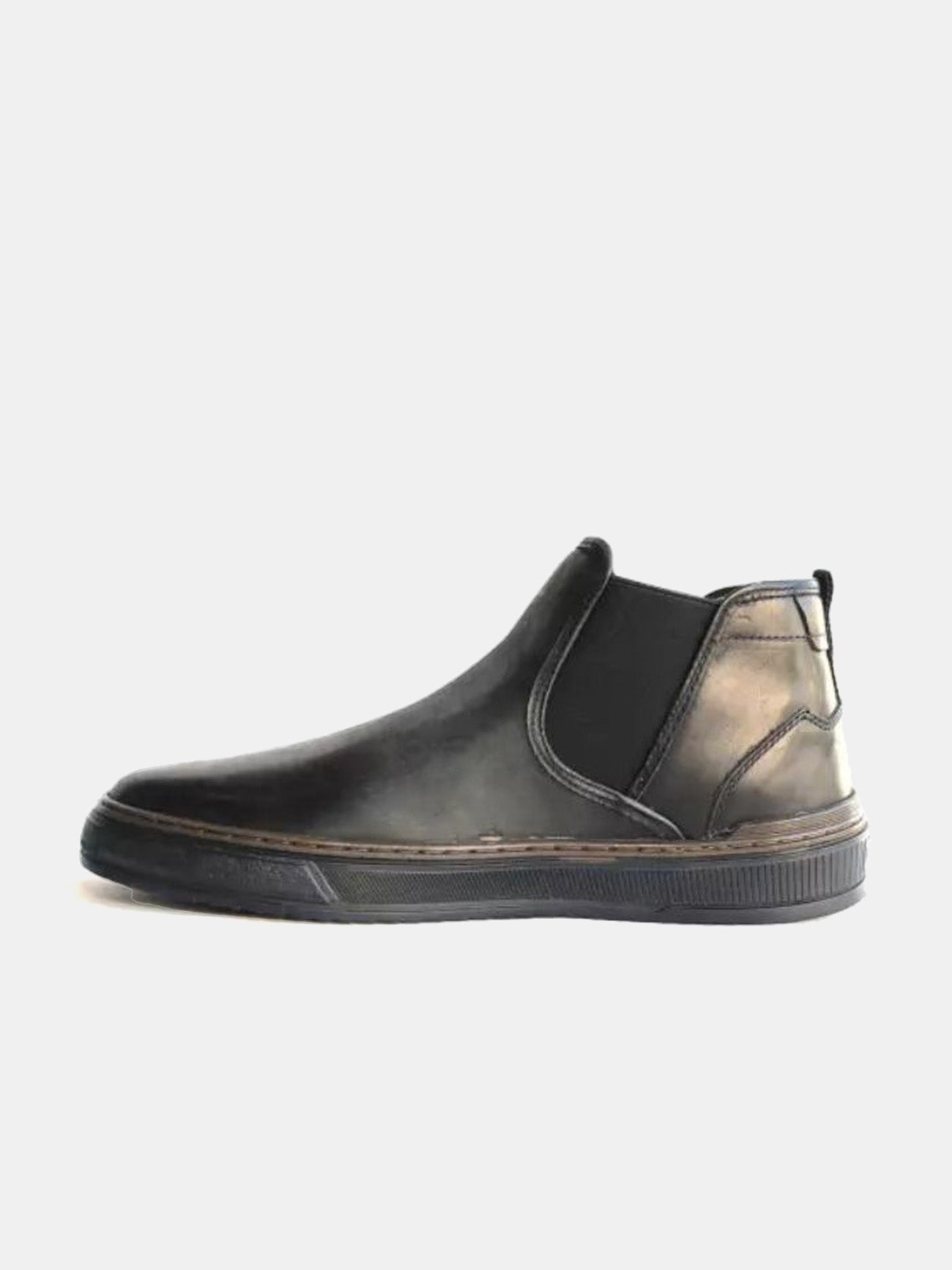 Democrata Men's City Denim Boots #color_Black