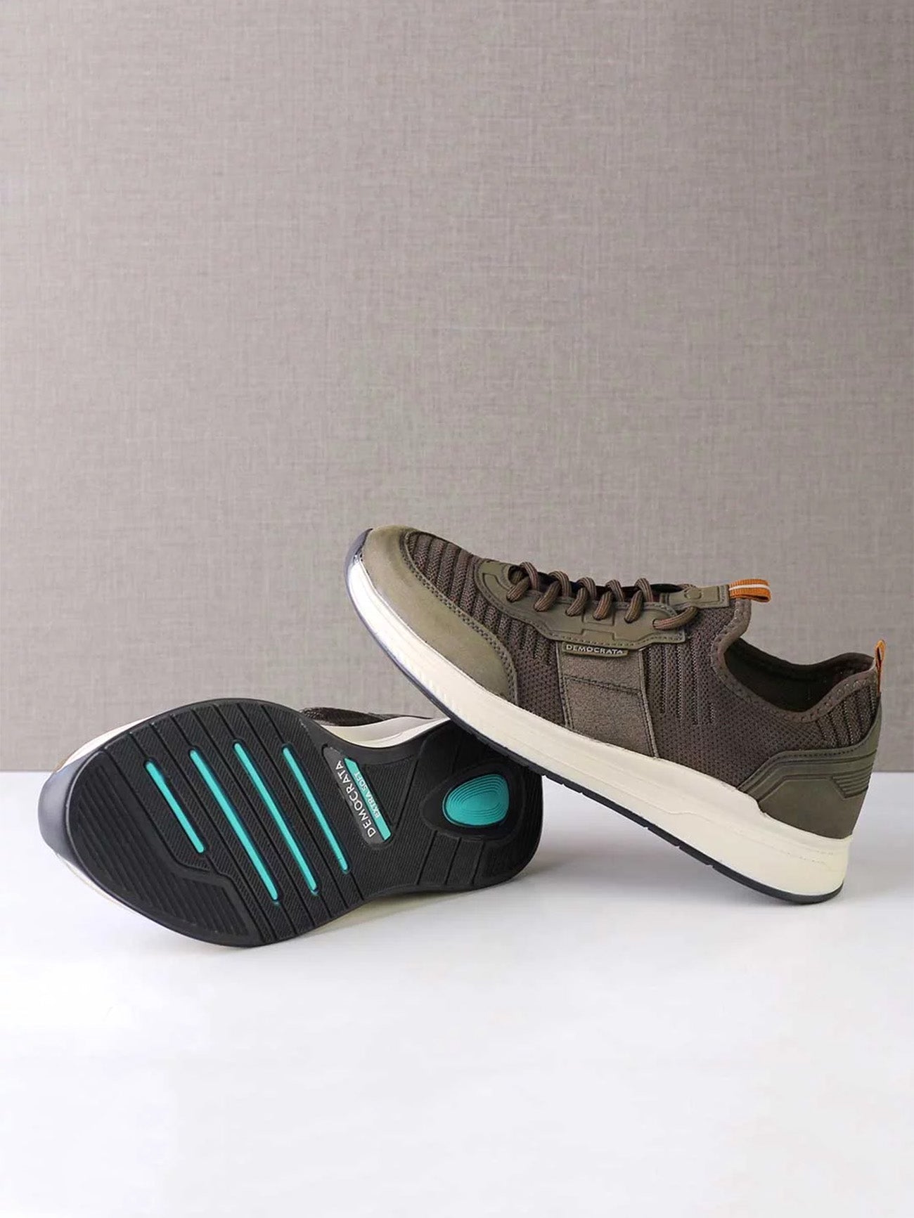 Democrata Men's Journey Extra Soft Denim Shoes #color_Gray