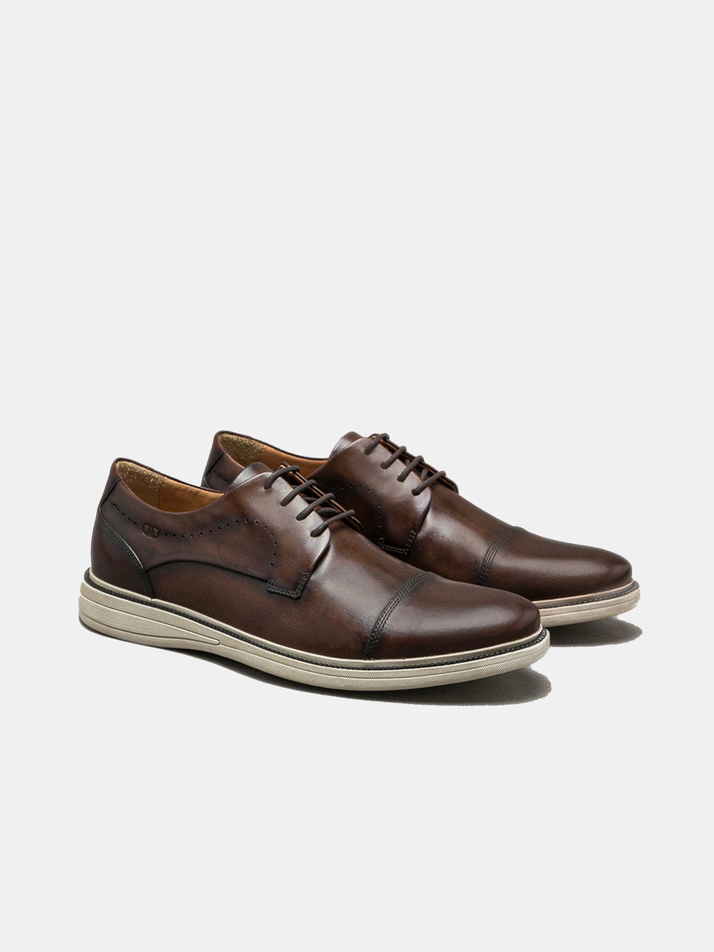 Democrata Men's Metropolitan Bay Leather Shoes #color_Brown