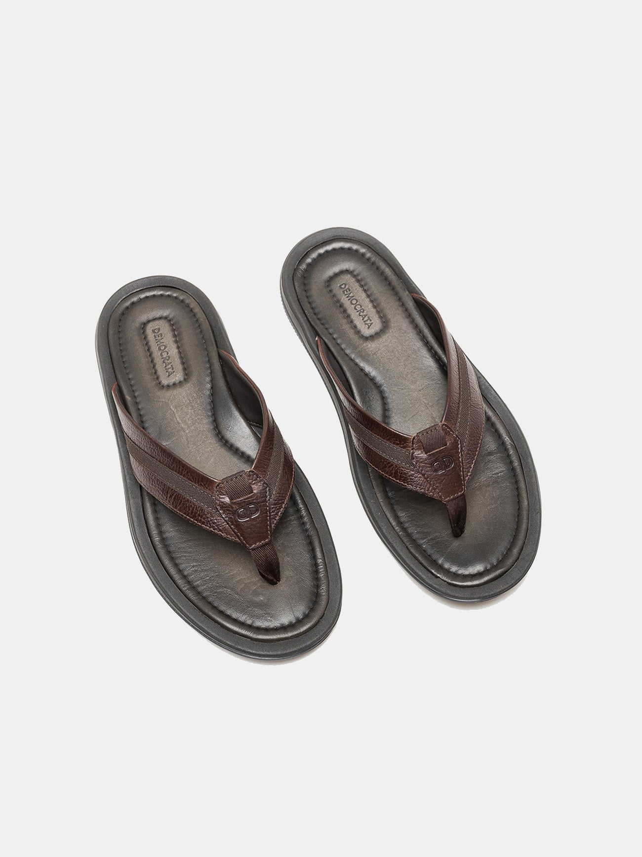 Democrata Men's Easy Groove Sandals #color_Brown
