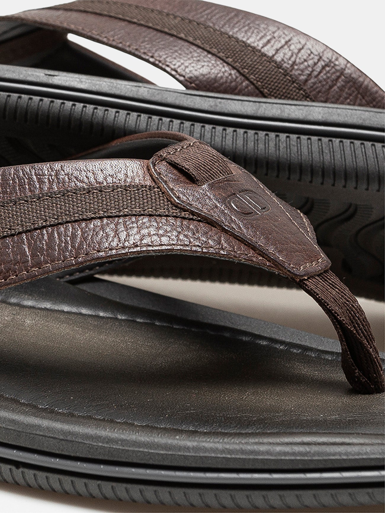 Democrata Men's Easy Groove Sandals #color_Brown