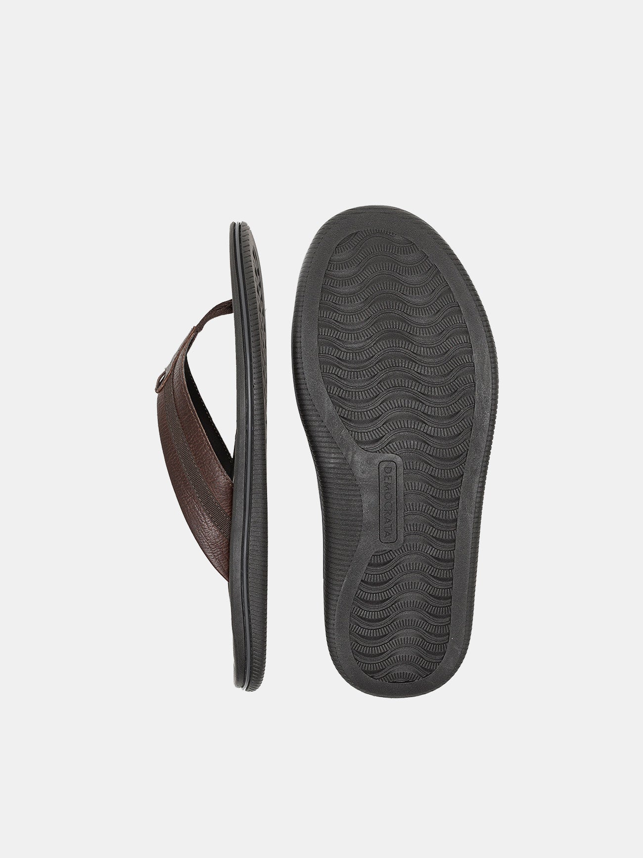 Democrata Men's Easy Groove Sandals #color_Brown
