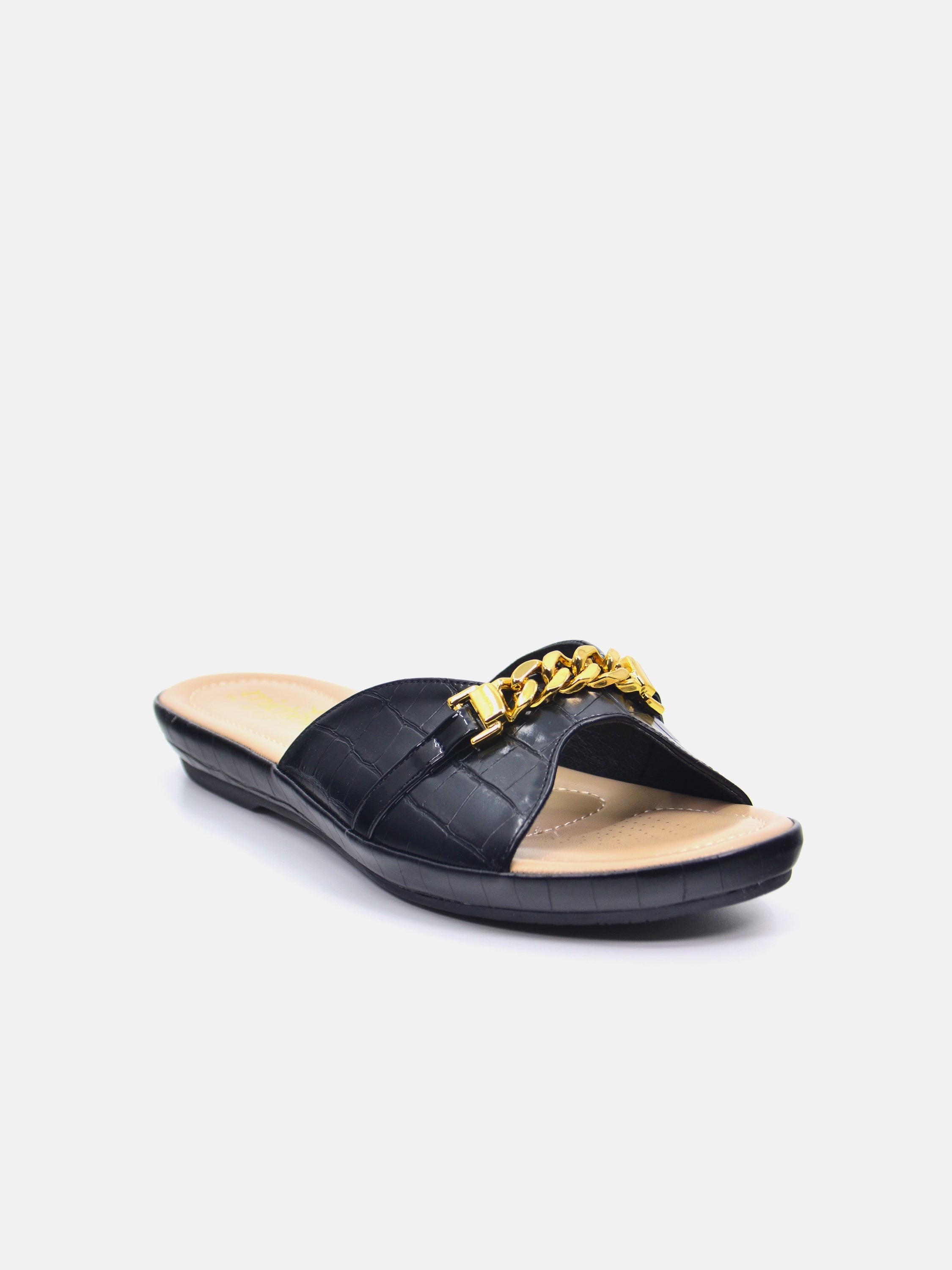 Michelle Morgan 114RC675 Women's Flat Sandals #color_Black