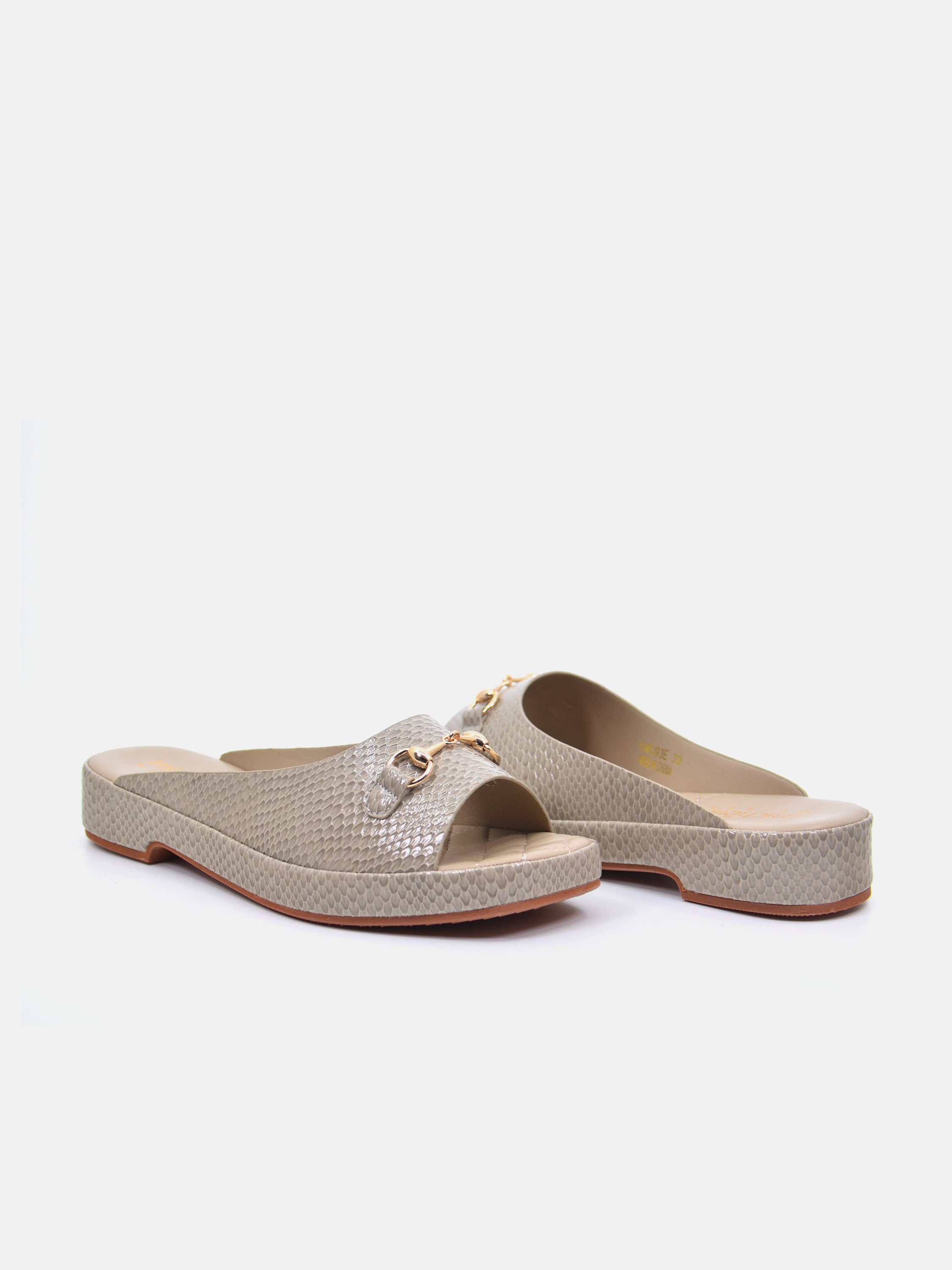 Michelle Morgan 114RJ93E Women's Flat Sandals #color_Beige