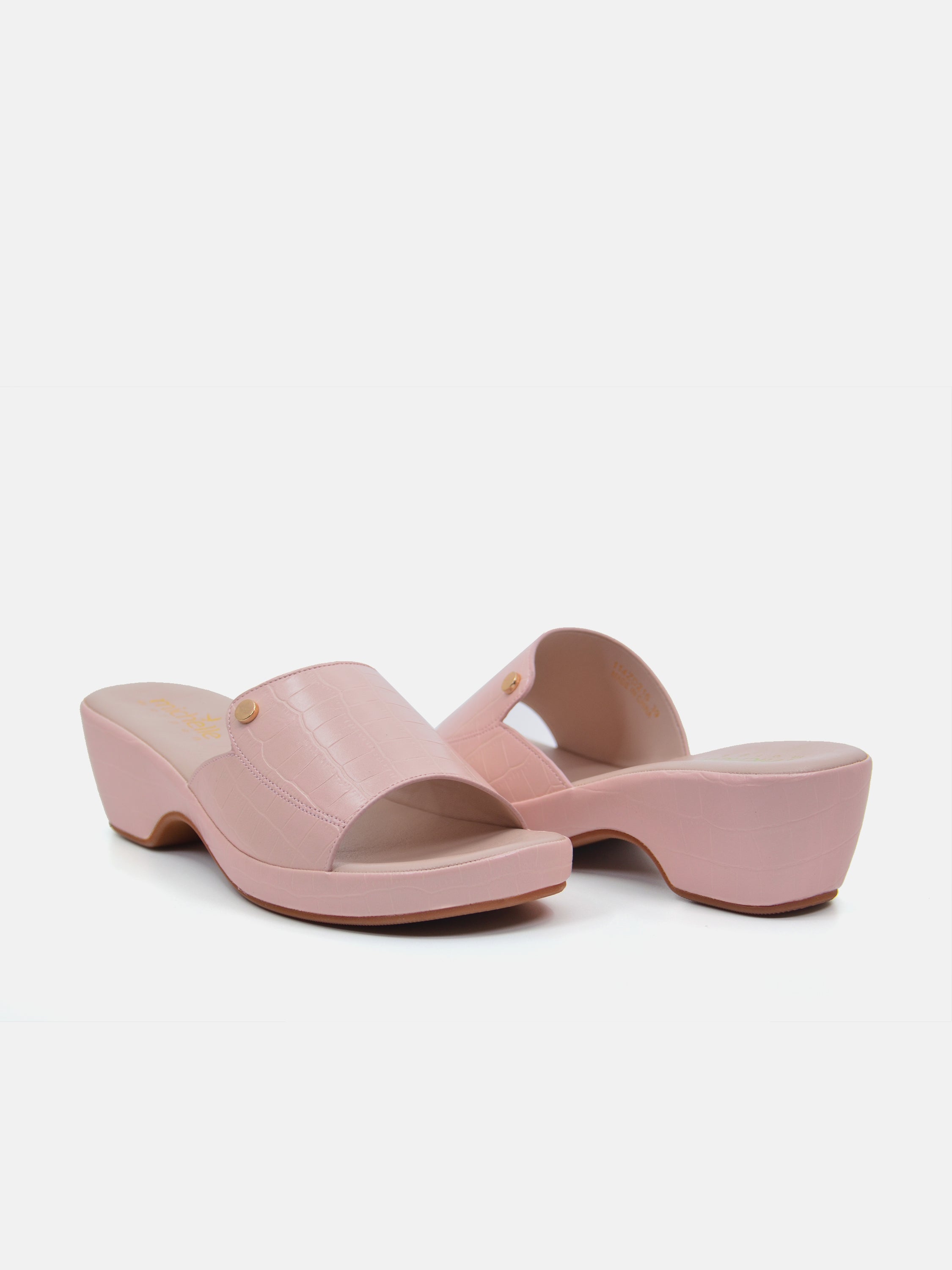 Michelle Morgan 114ZD215 Women's Heeled Sandals #color_Pink