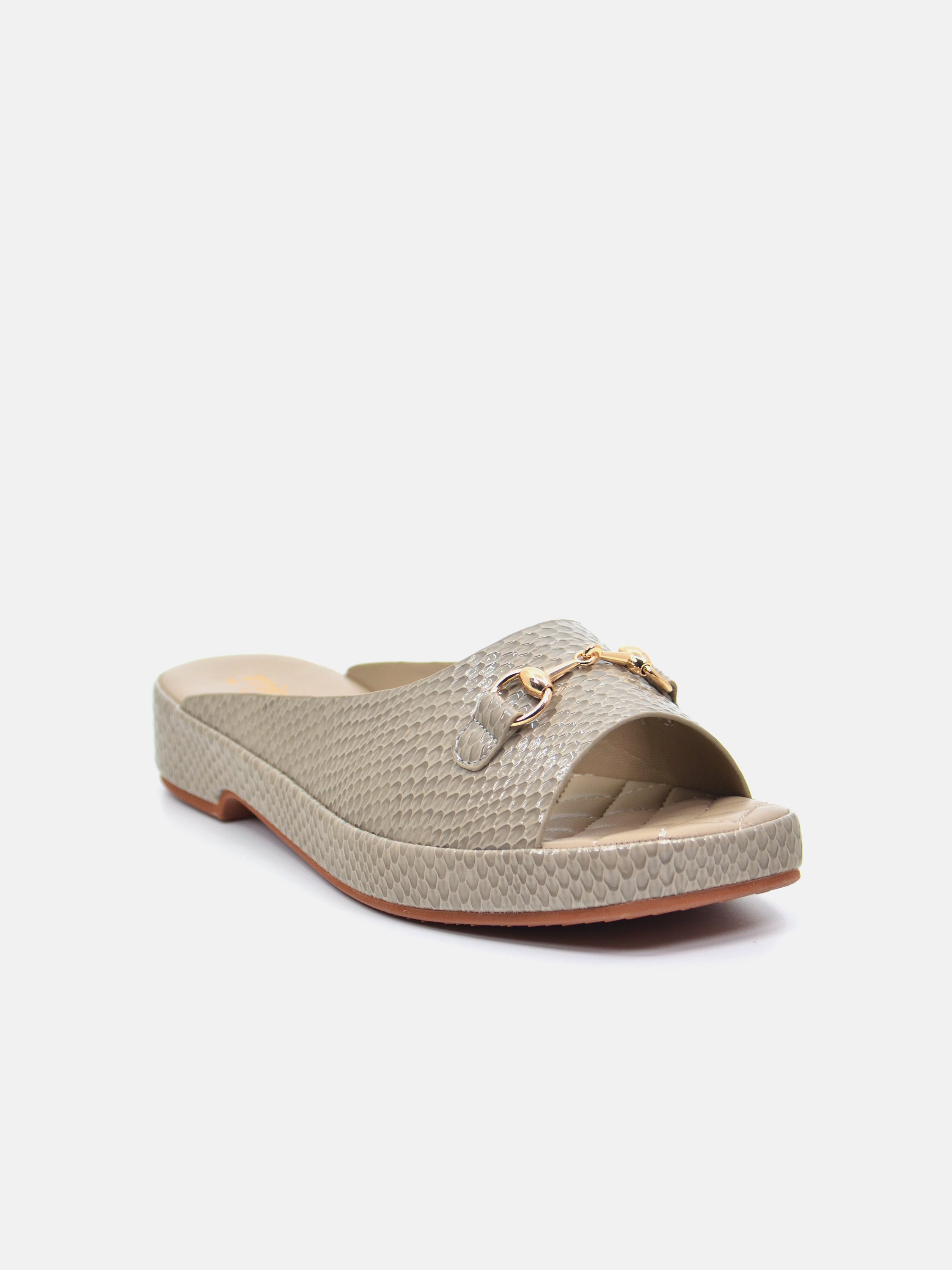 Michelle Morgan 114RJ93E Women's Flat Sandals #color_Beige