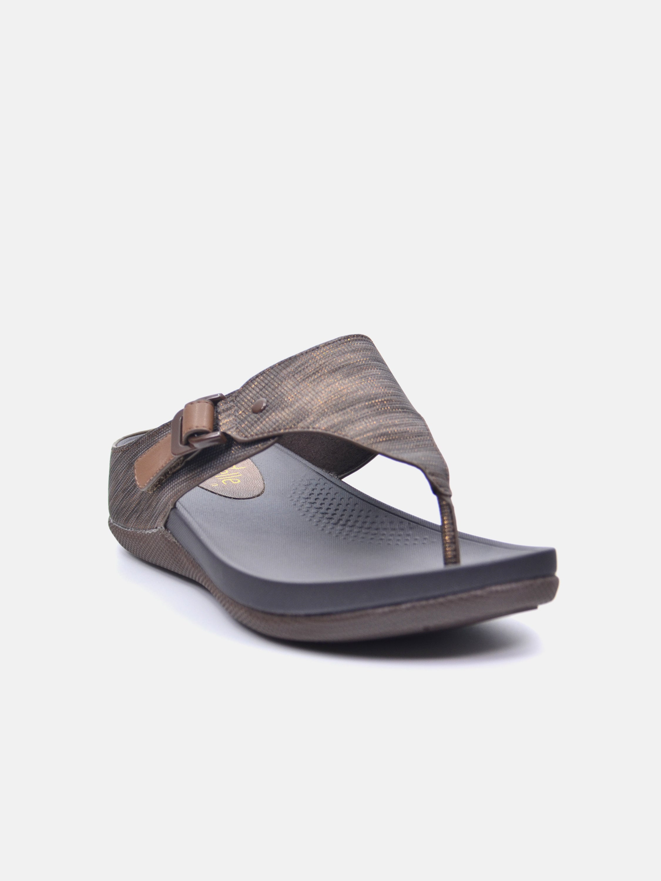 Michelle Morgan 814XY66A Women's Flat Sandals #color_Brown