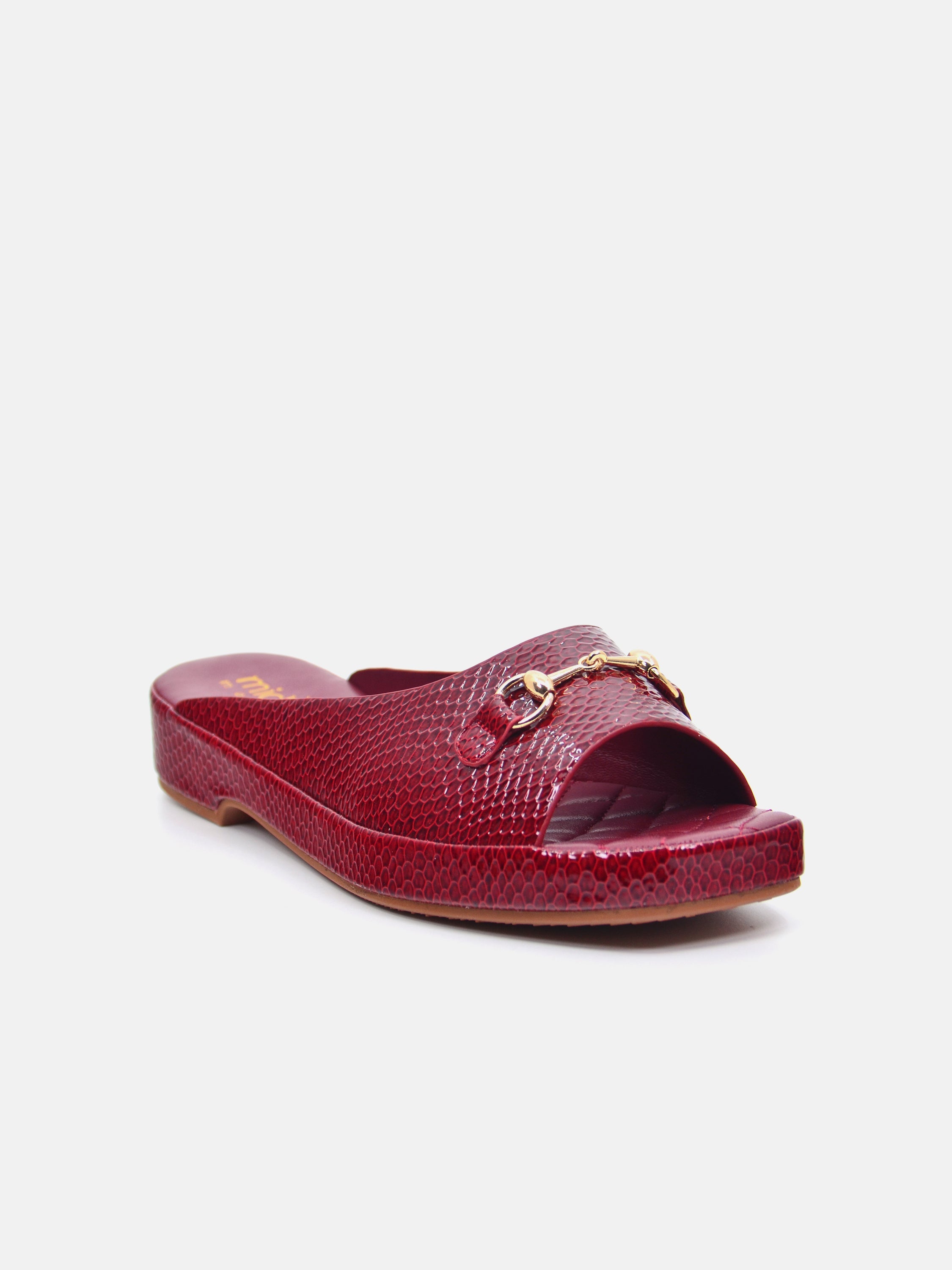 Michelle Morgan 114RJ93E Women's Flat Sandals #color_Red
