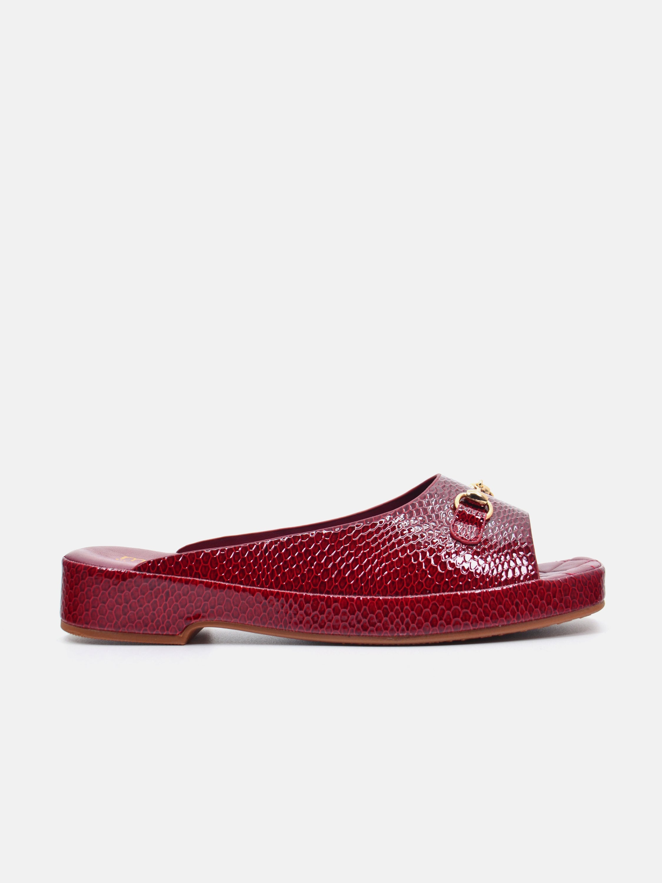 Michelle Morgan 114RJ93E Women's Flat Sandals #color_Red