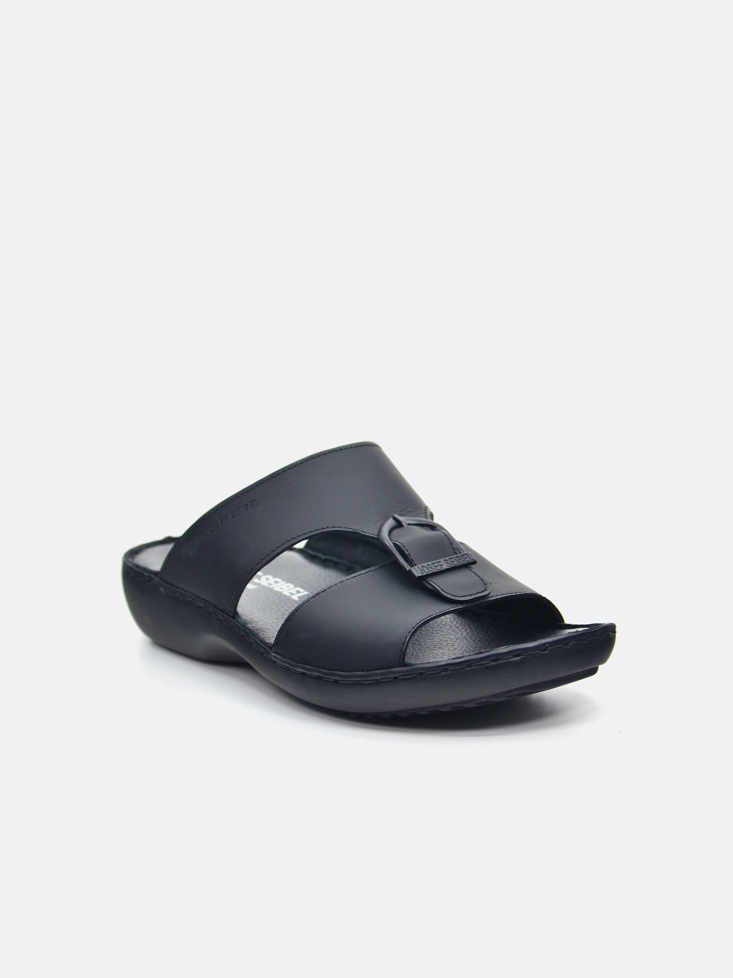 Josef Seibel Men's Slider Sandals #color_Black