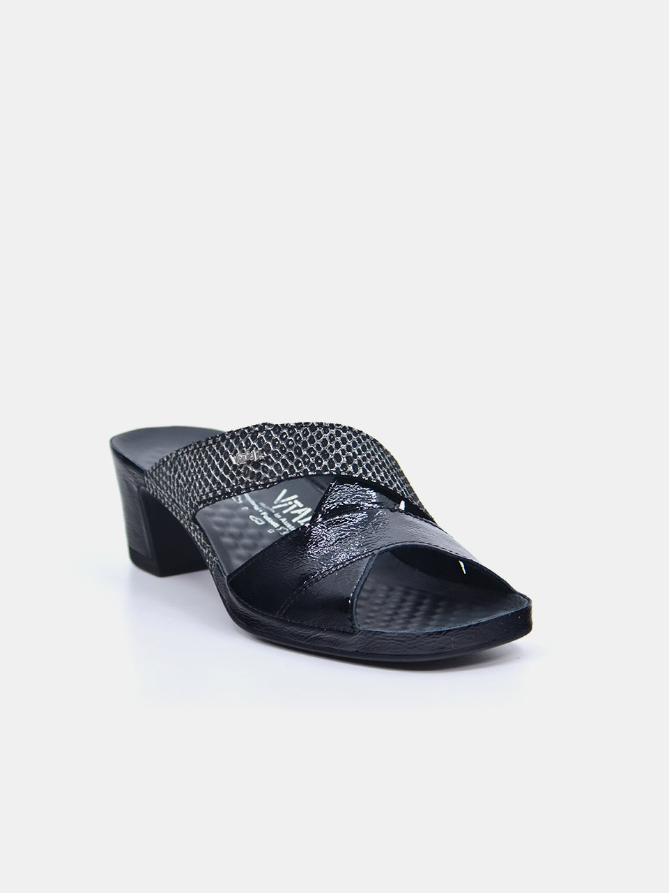 Vital Women's Heels Sandals #color_Black