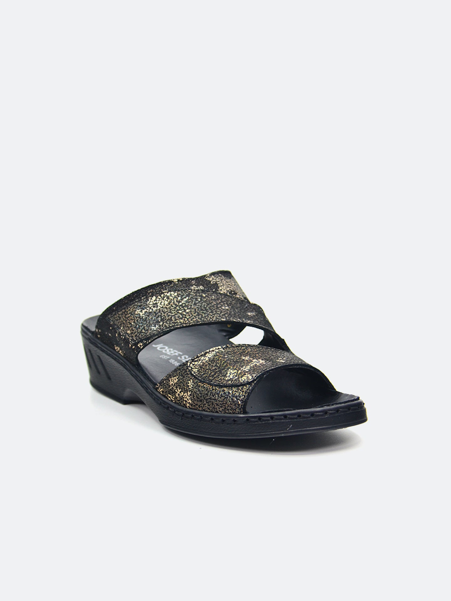 Josef Seibel Women's Flat Sandals #color_Black