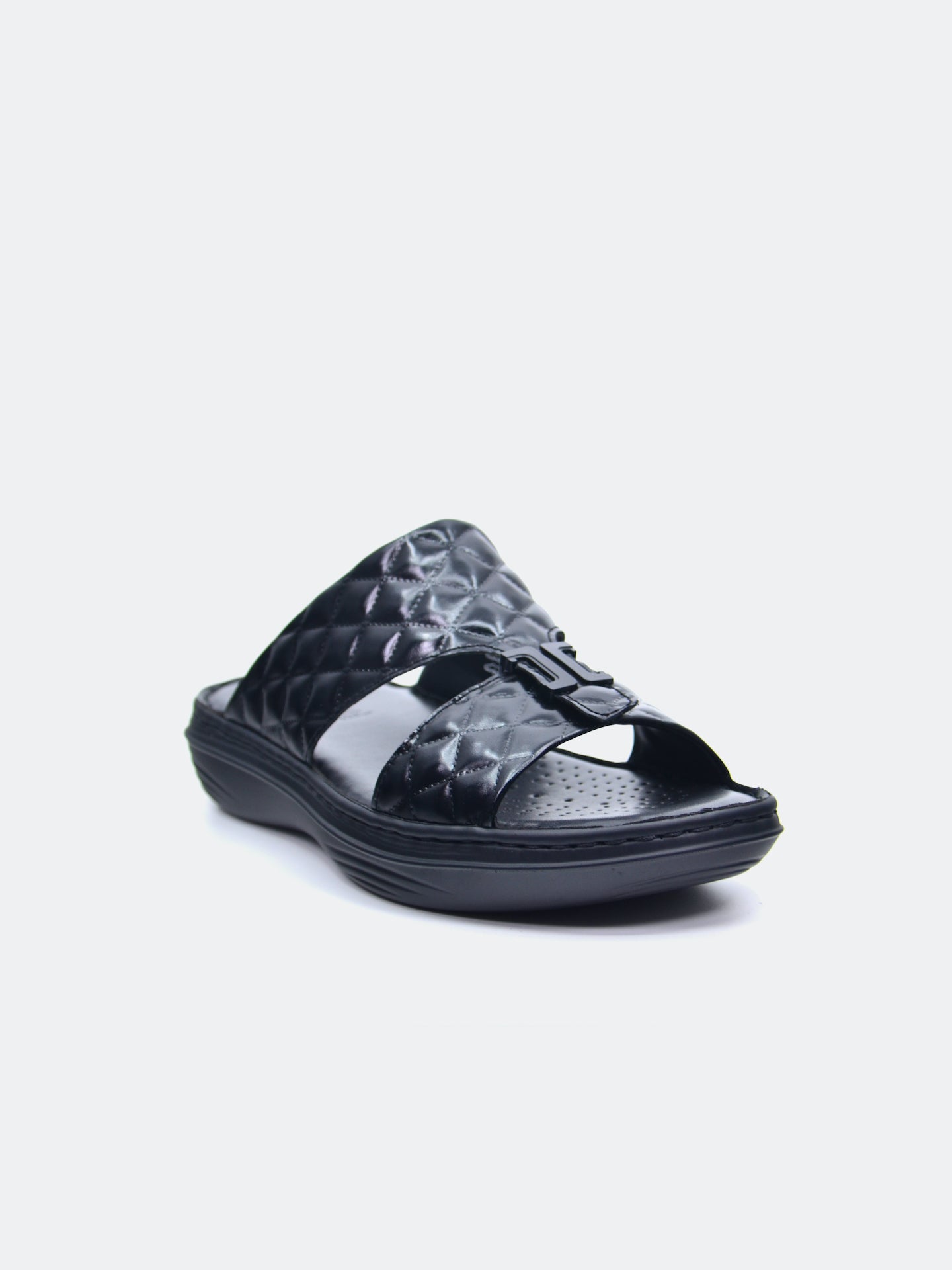 Barjeel Uno 21410-4 Men's Arabic Sandals #color_Black