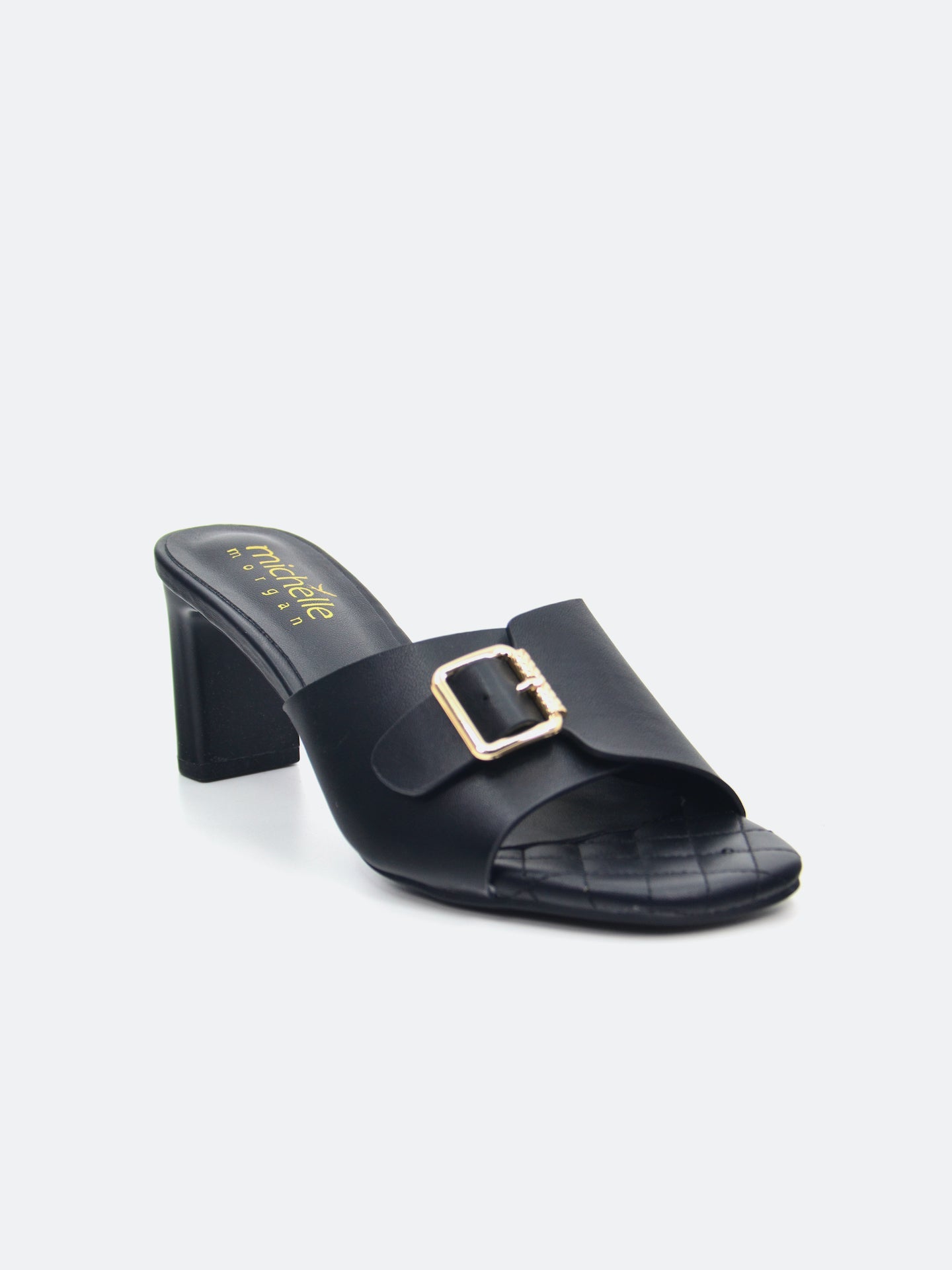 Michelle Morgan 113RJ282 Women's Heeled Sandals #color_Black