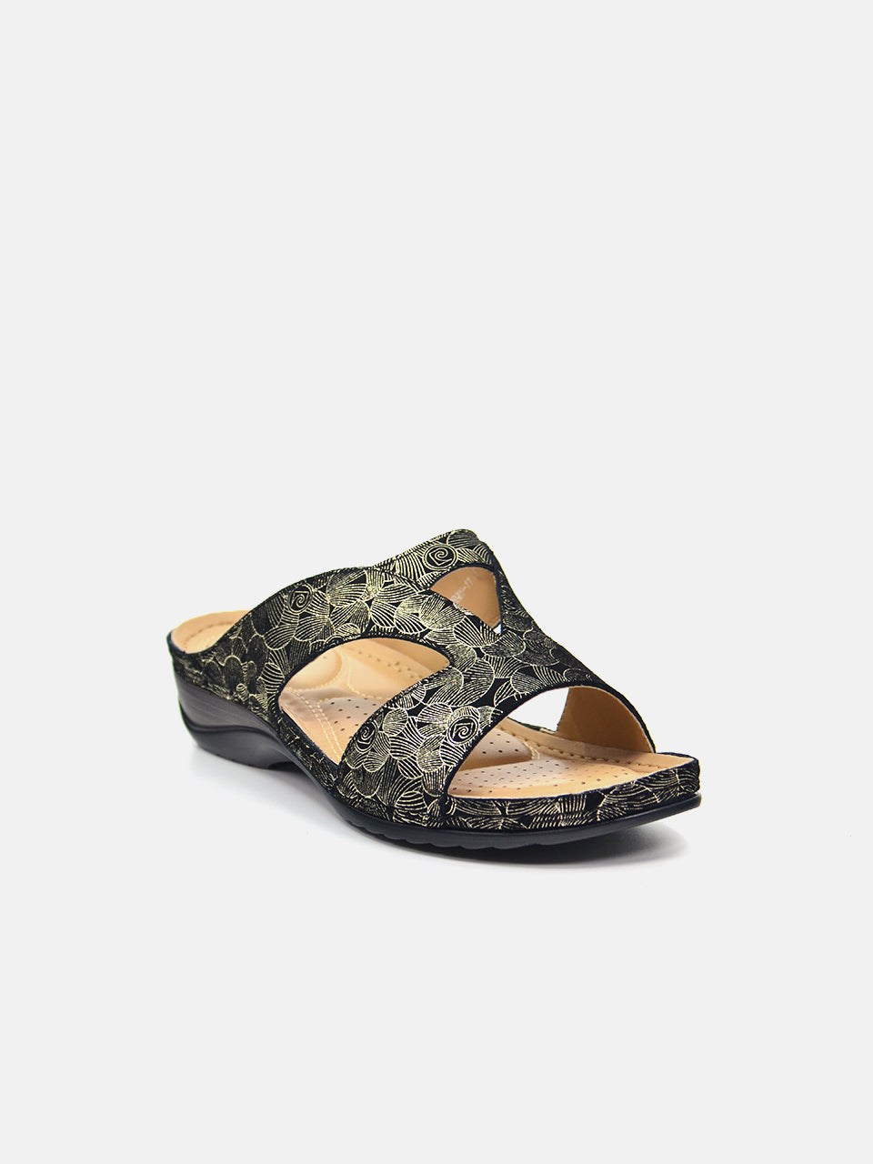 Michelle Morgan 88909-11 Women's Flat Sandals #color_Gold